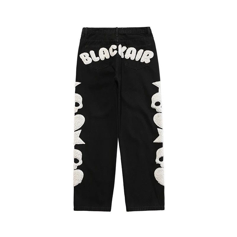 Japanese Brand Skull and Five Stars Towel Embroidery Ripped Jeans Size US 30 / EU 46 - 3 Thumbnail