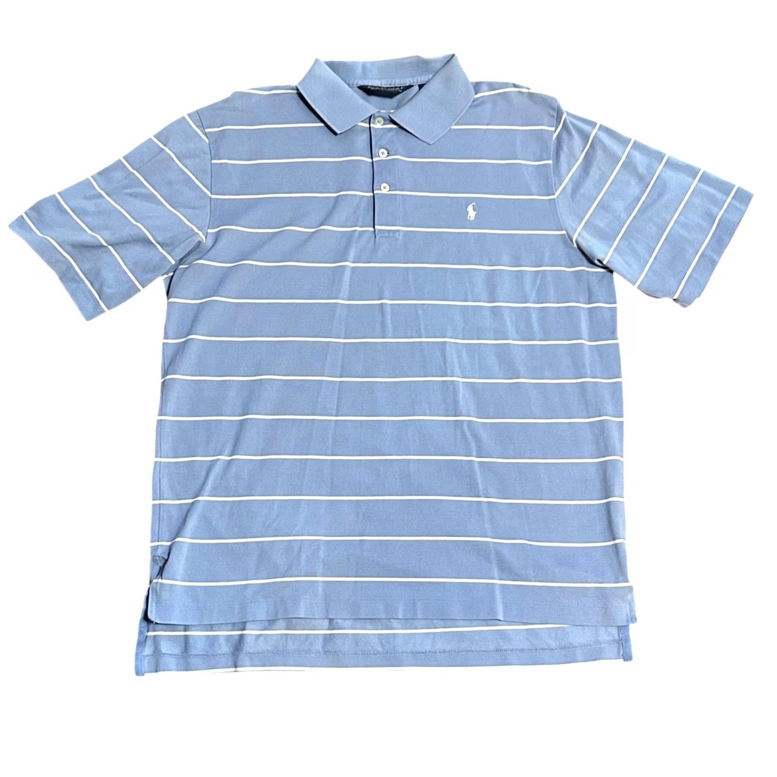 Ralph Lauren VINTAGE? (No) Polo Golf Ralph Lauren Shirt Blue White Striped Short Sleeve Shirt Men's Large Size US L / EU 52-54 / 3 - 2 Thumbnail