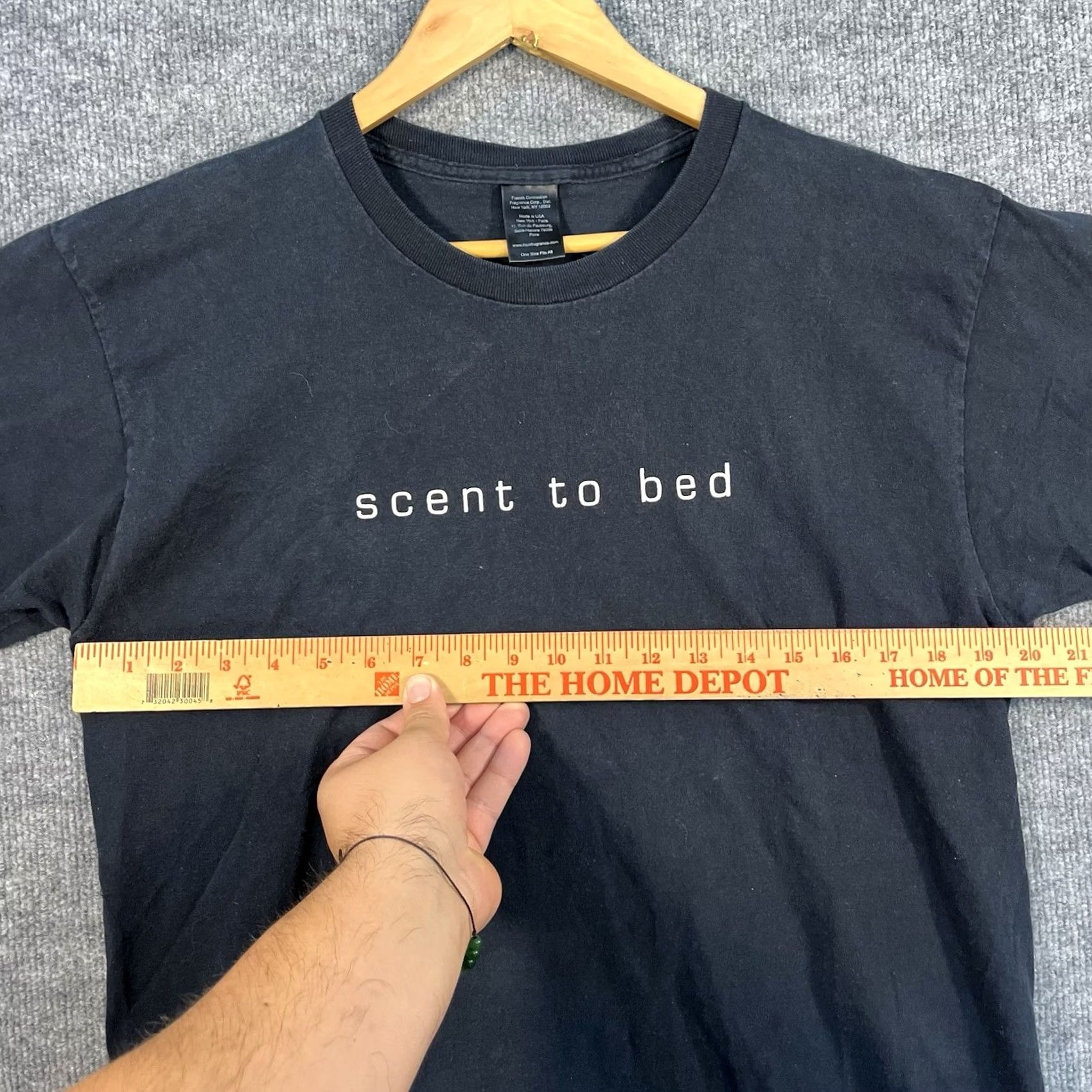 French Connection VINTAGE French Connection T-Shirt L Black Streetwear Y2K 90s Scent To Bed Mens Size US L / EU 52-54 / 3 - 5 Thumbnail