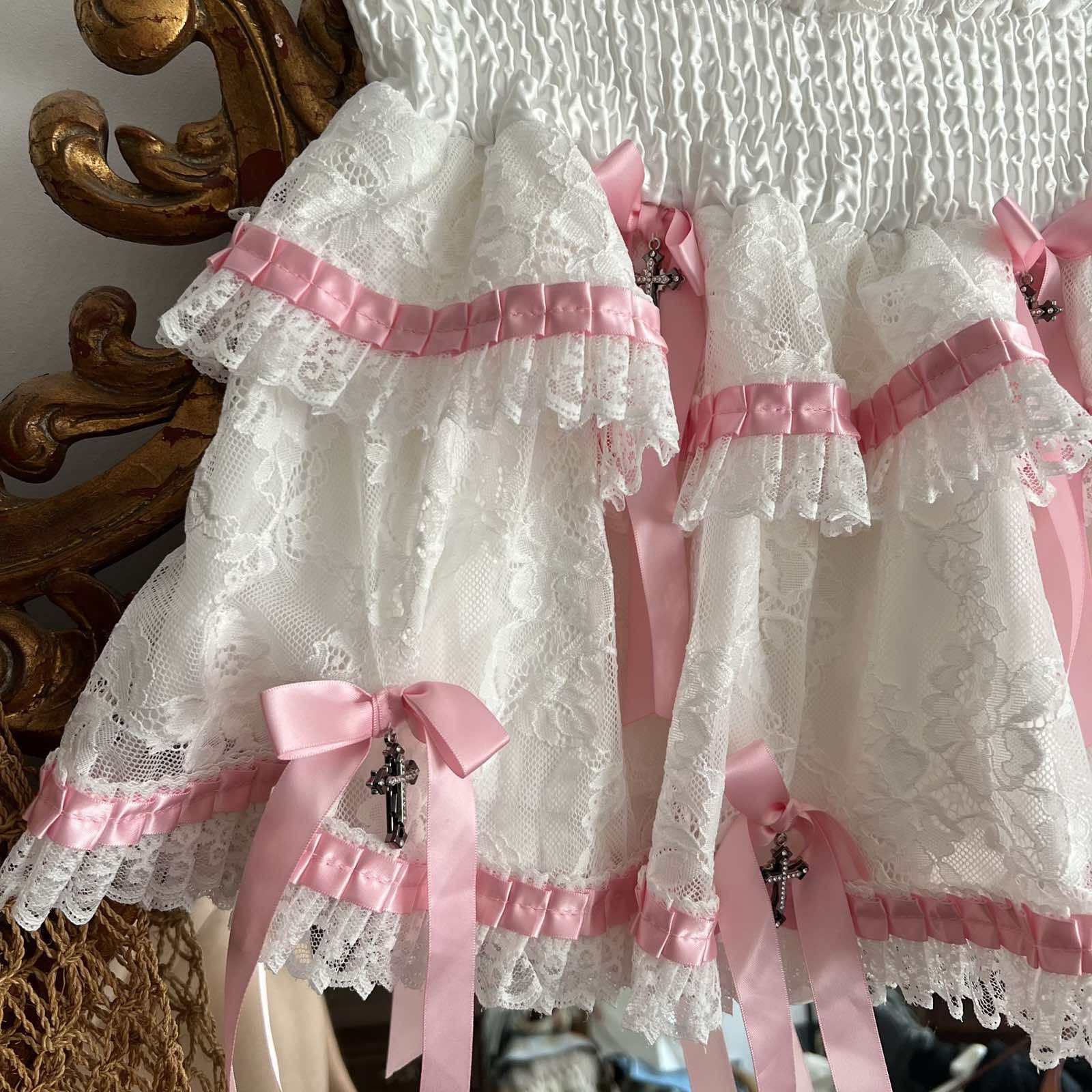 Japanese Brand Romwe schoolgirl plaid lace tie mini skirt Y2K Size 30" / US 8 / IT 44 - 3 Thumbnail
