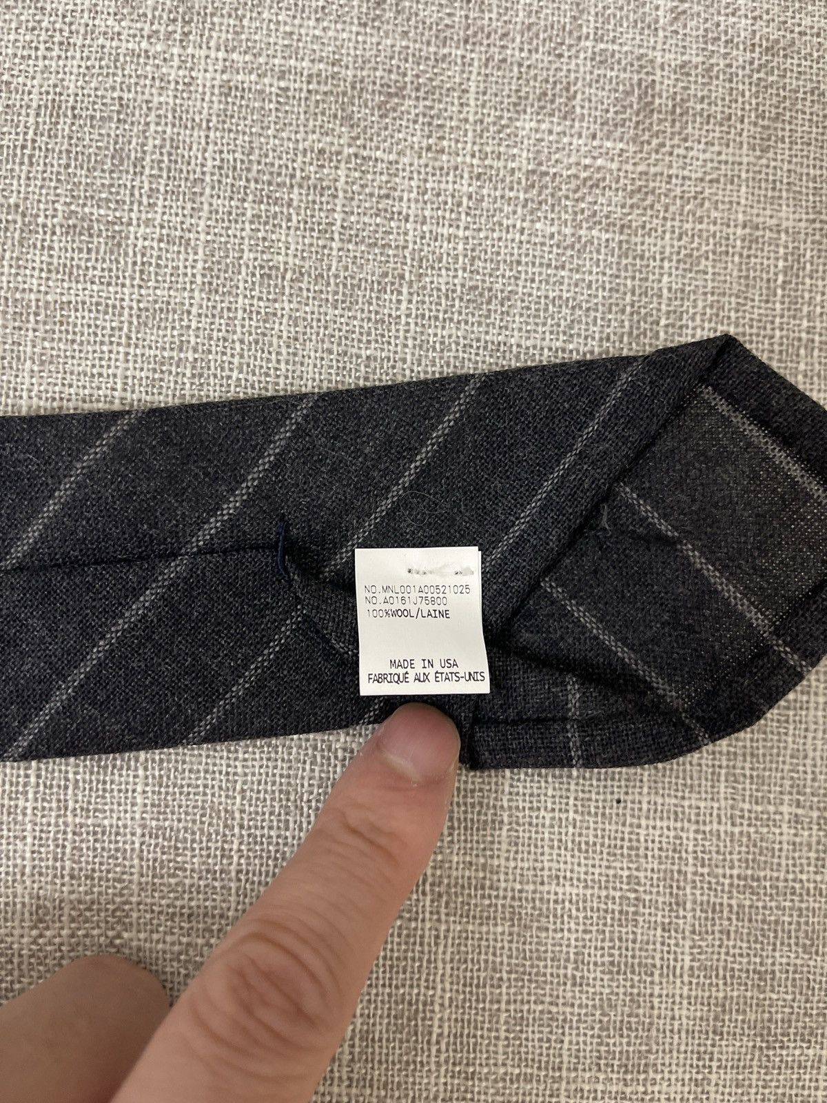 Thom Browne Thom Browne Grey Stripe - Tie Size ONE SIZE - 5 Thumbnail