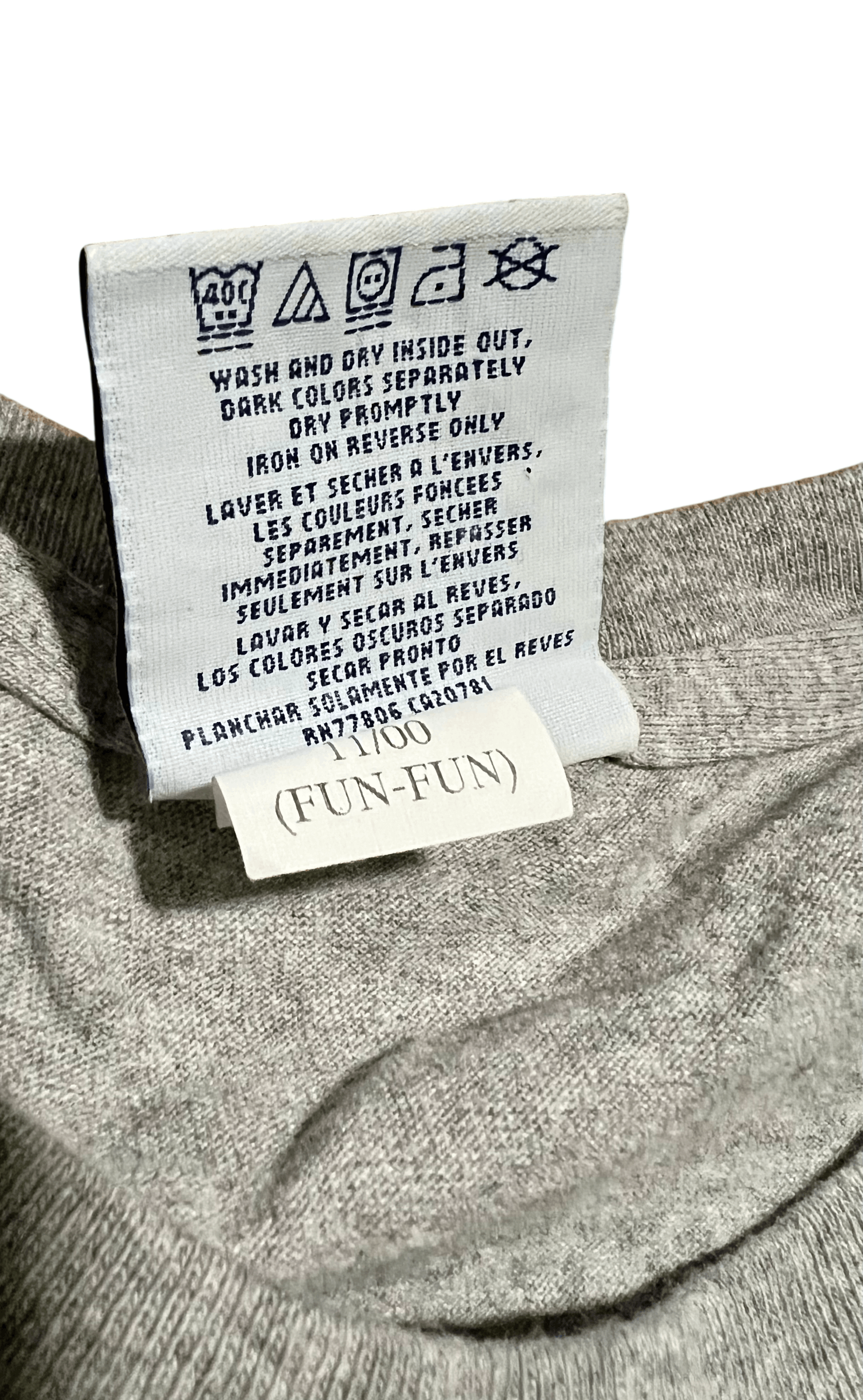 Tommy Hilfiger Tommy Hilfiger Athletics Y2K Gray '00 Graphic T-Shirt Size US L / EU 52-54 / 3 - 4 Thumbnail
