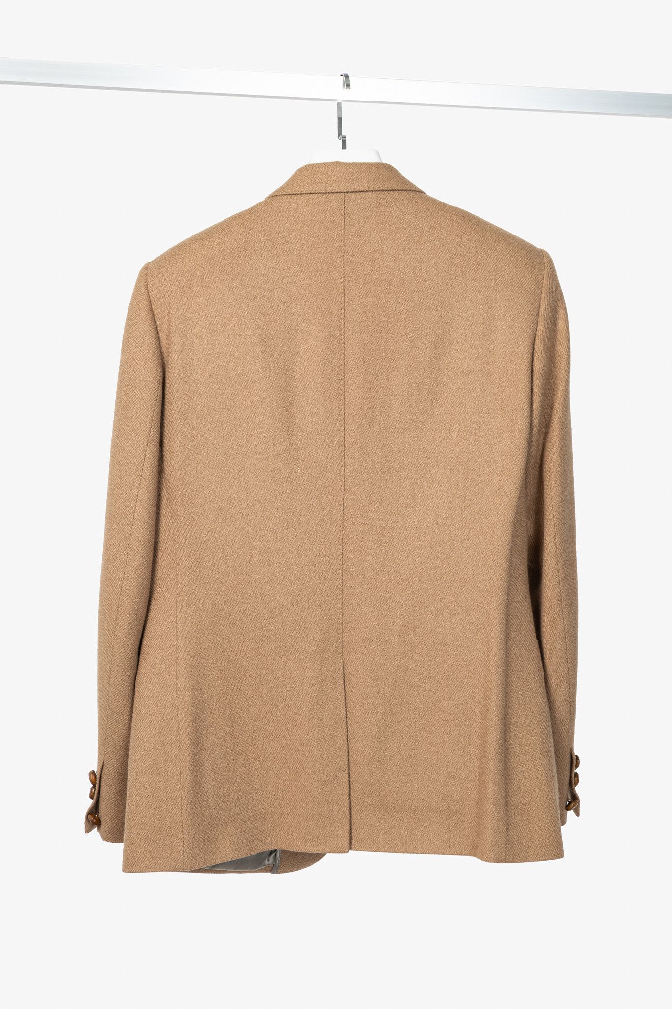 Maison Margiela Maison Margiela Tan Camel-Flannel Bespoke Blazer Size 40R - 2 Thumbnail