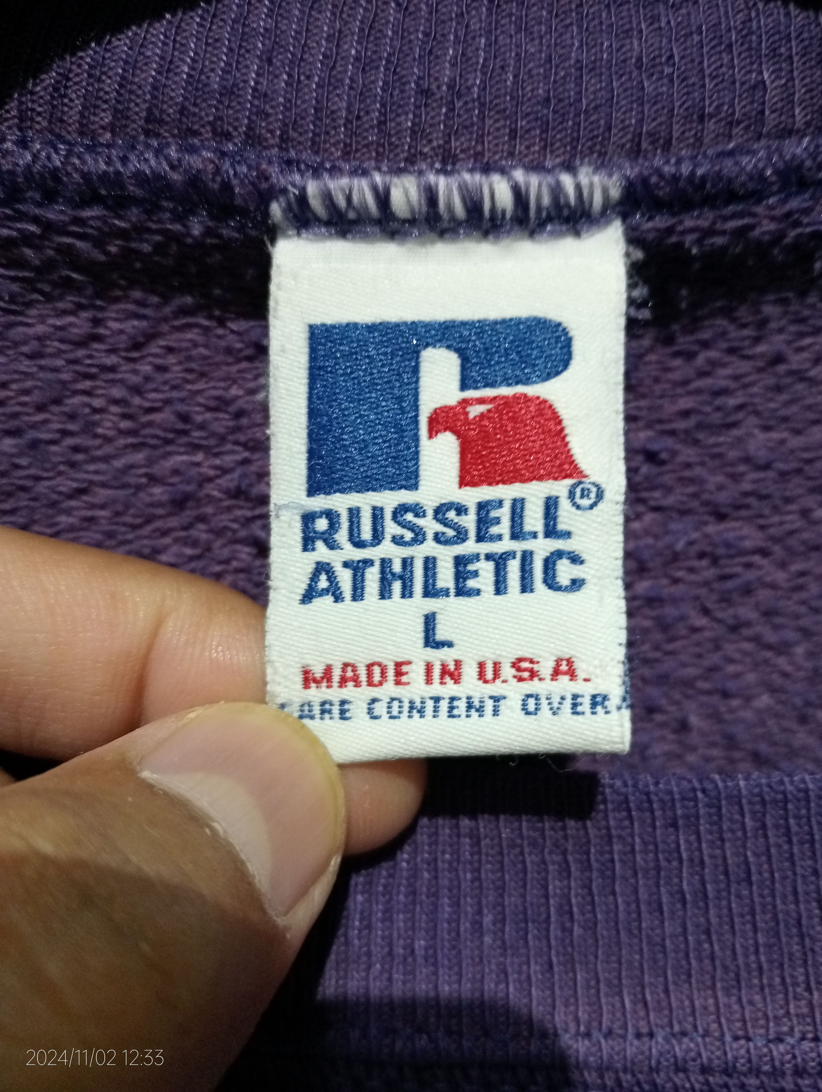 Russell Athletic VTG '90s Russell Athletic Big Logo Crewneck Sweatshirt USA Size US L / EU 52-54 / 3 - 2 Thumbnail