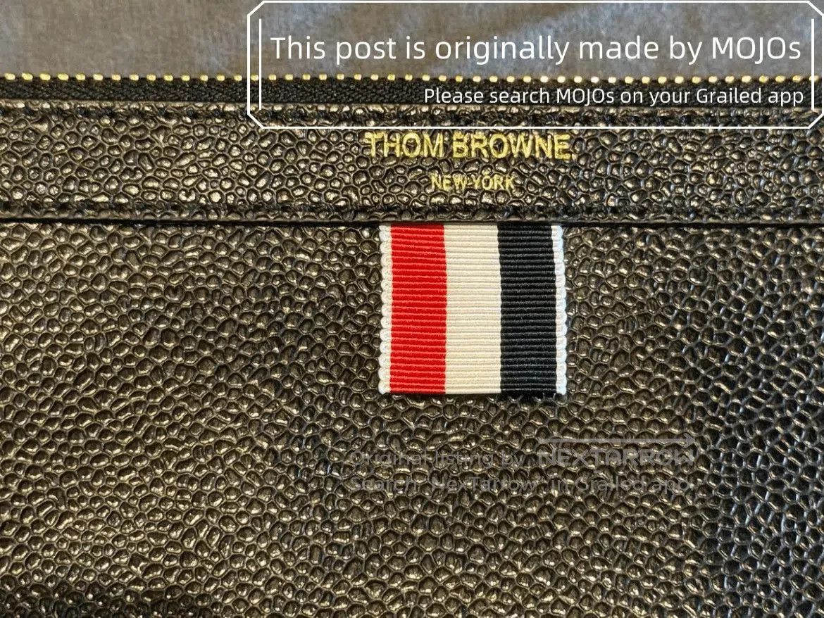 Thom Browne Thom Browne Leather Stripe Tag Hand Bag. Size ONE SIZE - 3 Thumbnail