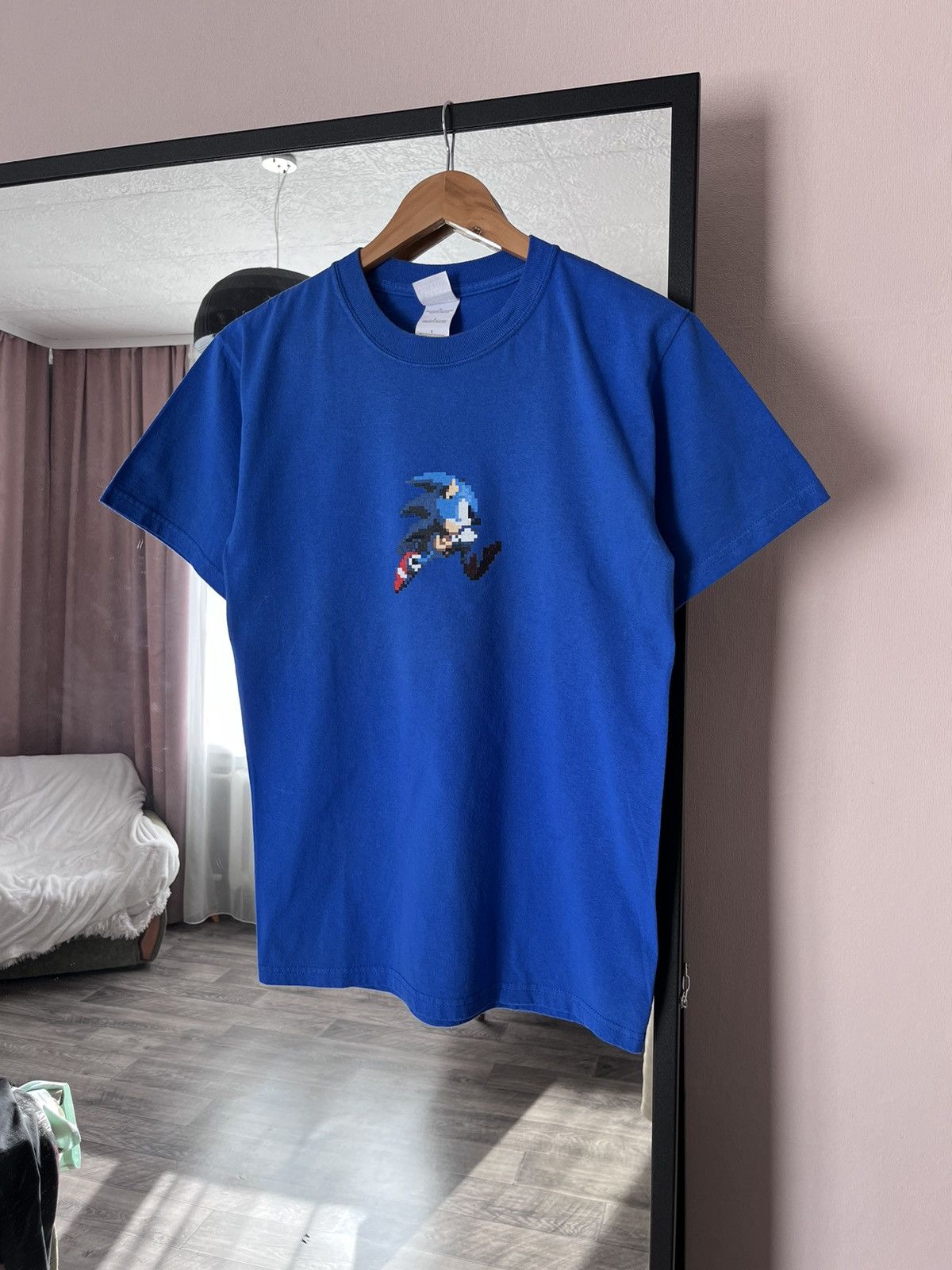 Vintage Vintage 00s Sega Sonic Pixel Logo Video Games Movie Tee Blue Size US S / EU 44-46 / 1 - 1 Thumbnail