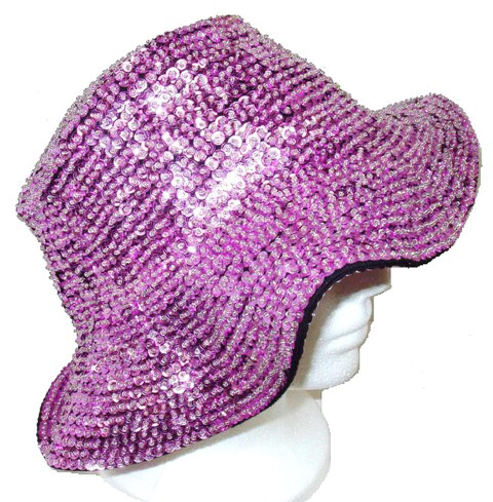 Designer Sequin Flipper Hat Lite Pink Size ONE SIZE - 1 Preview