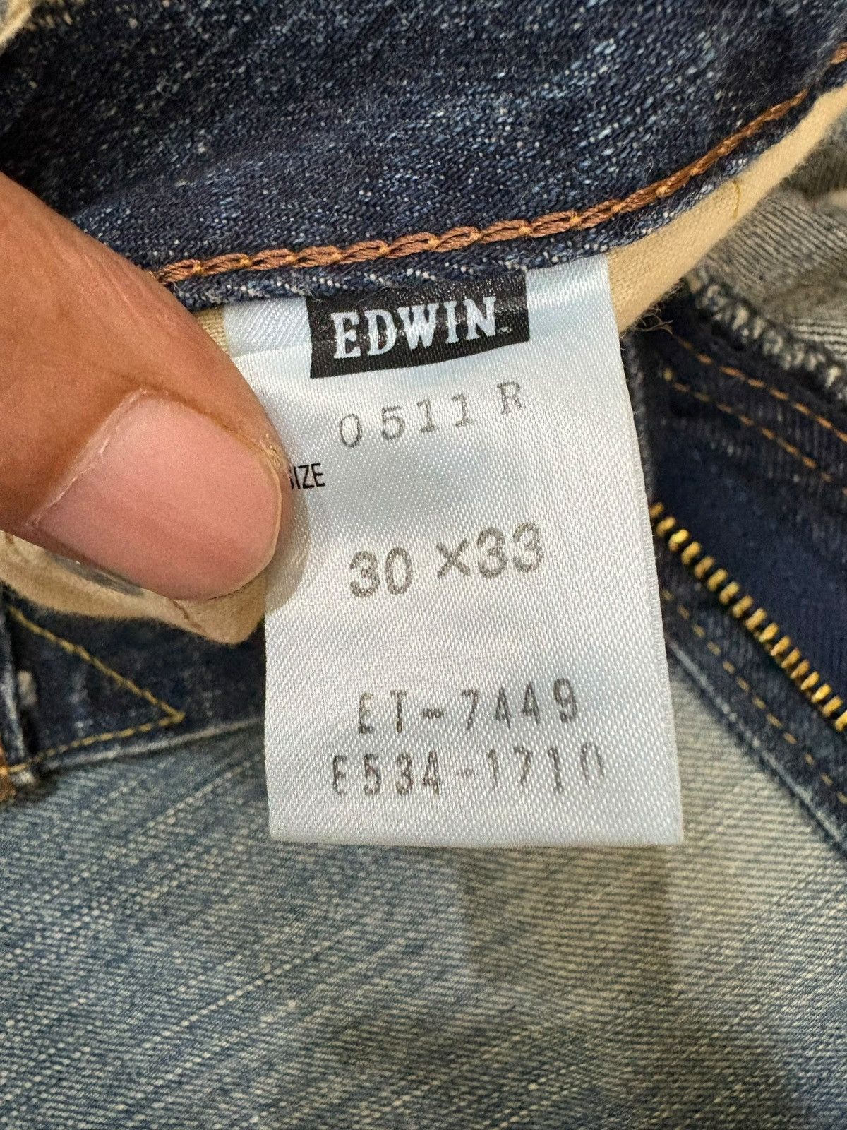Edwin Vintage Edwin 511R Rusty Wash Distressed Flare Jeans Size US 32 / EU 48 - 5 Thumbnail