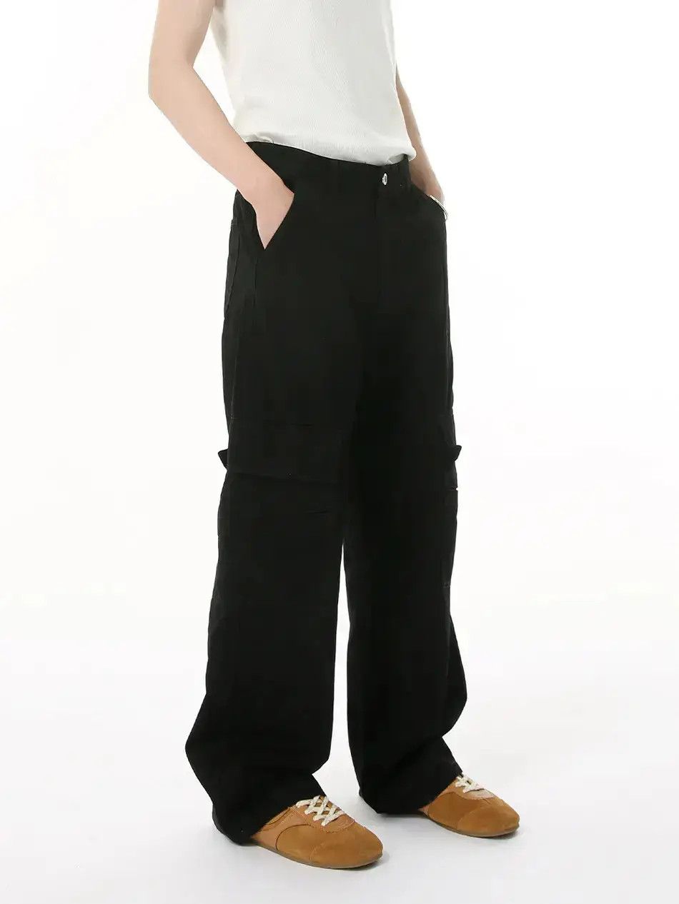 Japanese Brand Retro loose solid color high street jeans Size US 32 / EU 48 - 2 Thumbnail