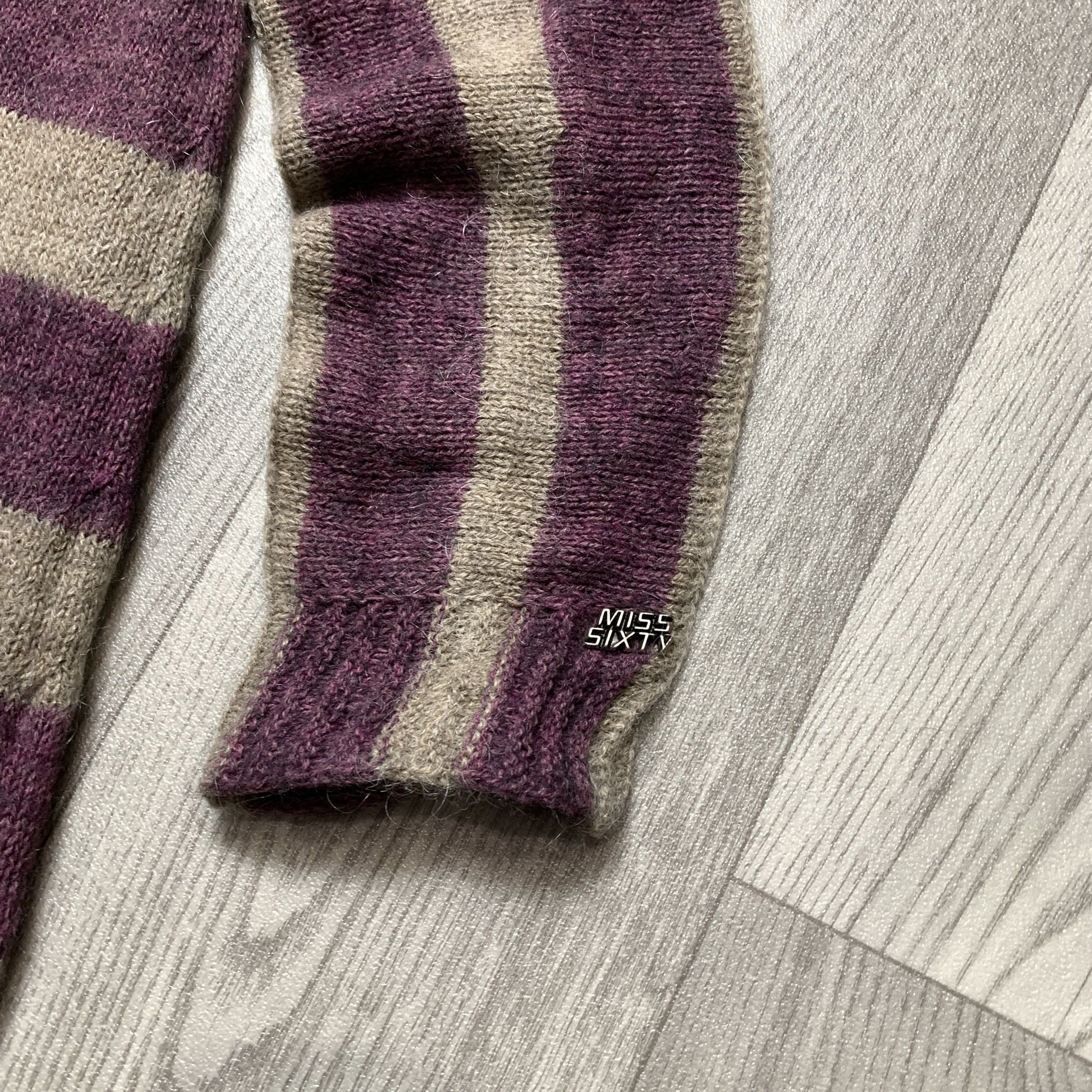 Miss Sixty Vintage Miss Sixty Y2K Knitted Midi Dress Striped Sweater Size M / US 6-8 / IT 42-44 - 4 Thumbnail