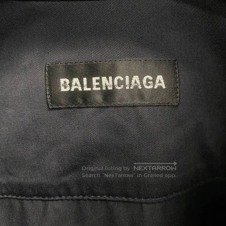 Balenciaga Balenciaga Black White Logo Windbreaker Jacket. Size US S / EU 44-46 / 1 - 7 Thumbnail