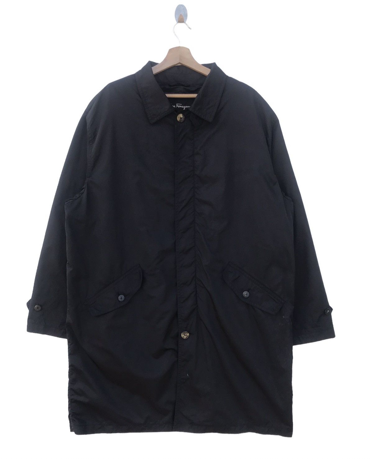 Salvatore Ferragamo Salvatore Ferragamo Italy Archival Long Coat Model T7500 Size US L / EU 52-54 / 3 - 1 Thumbnail