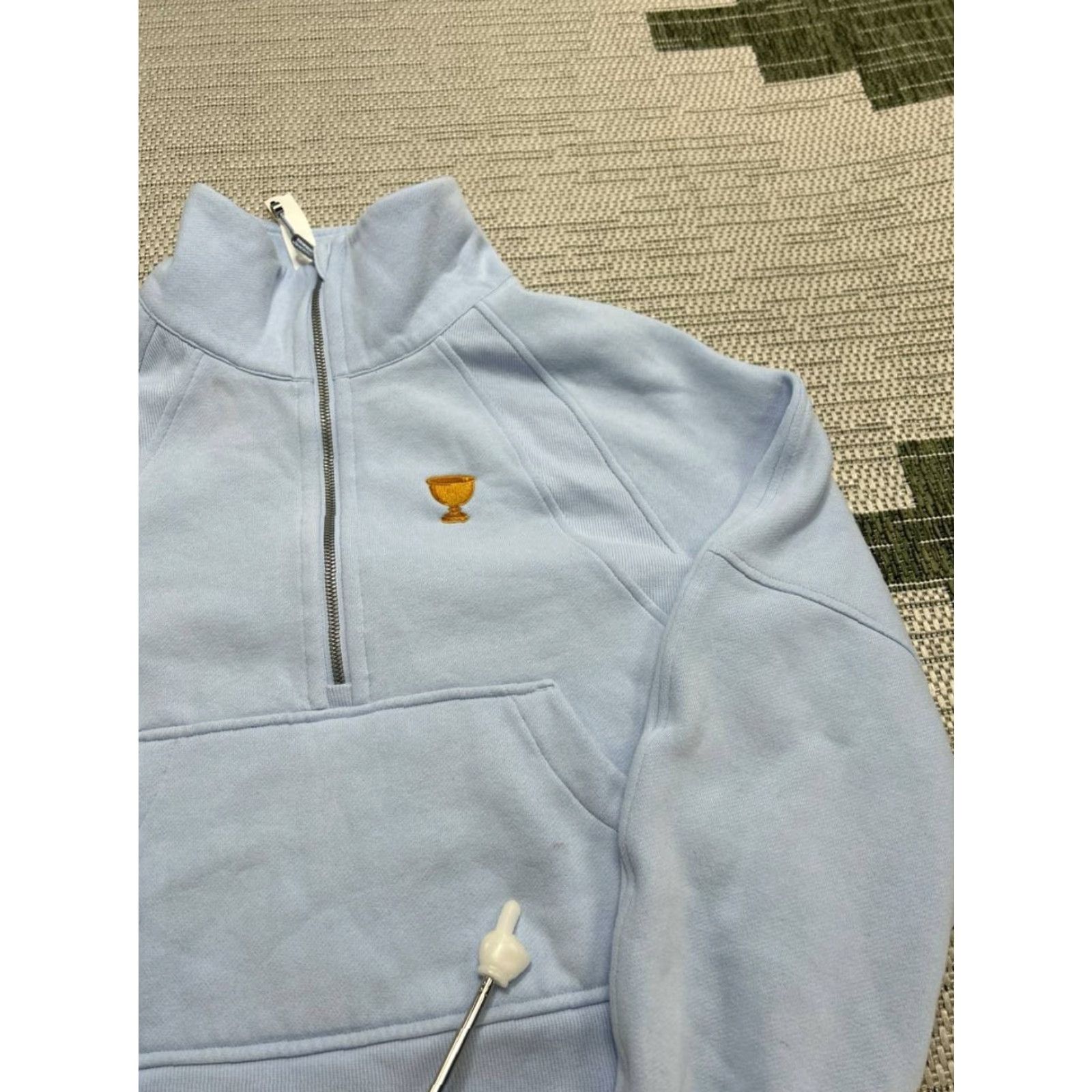 Lululemon Lululemon Scuba Sweatshirt Womens XS Blue Oversized Cotton Fleece Logo Pullover Raglan Zip Casual Activewear Womens XS Blue Logo Scuba Sweatshirt Size XS / US 0-2 / IT 36-38 - 6 Thumbnail