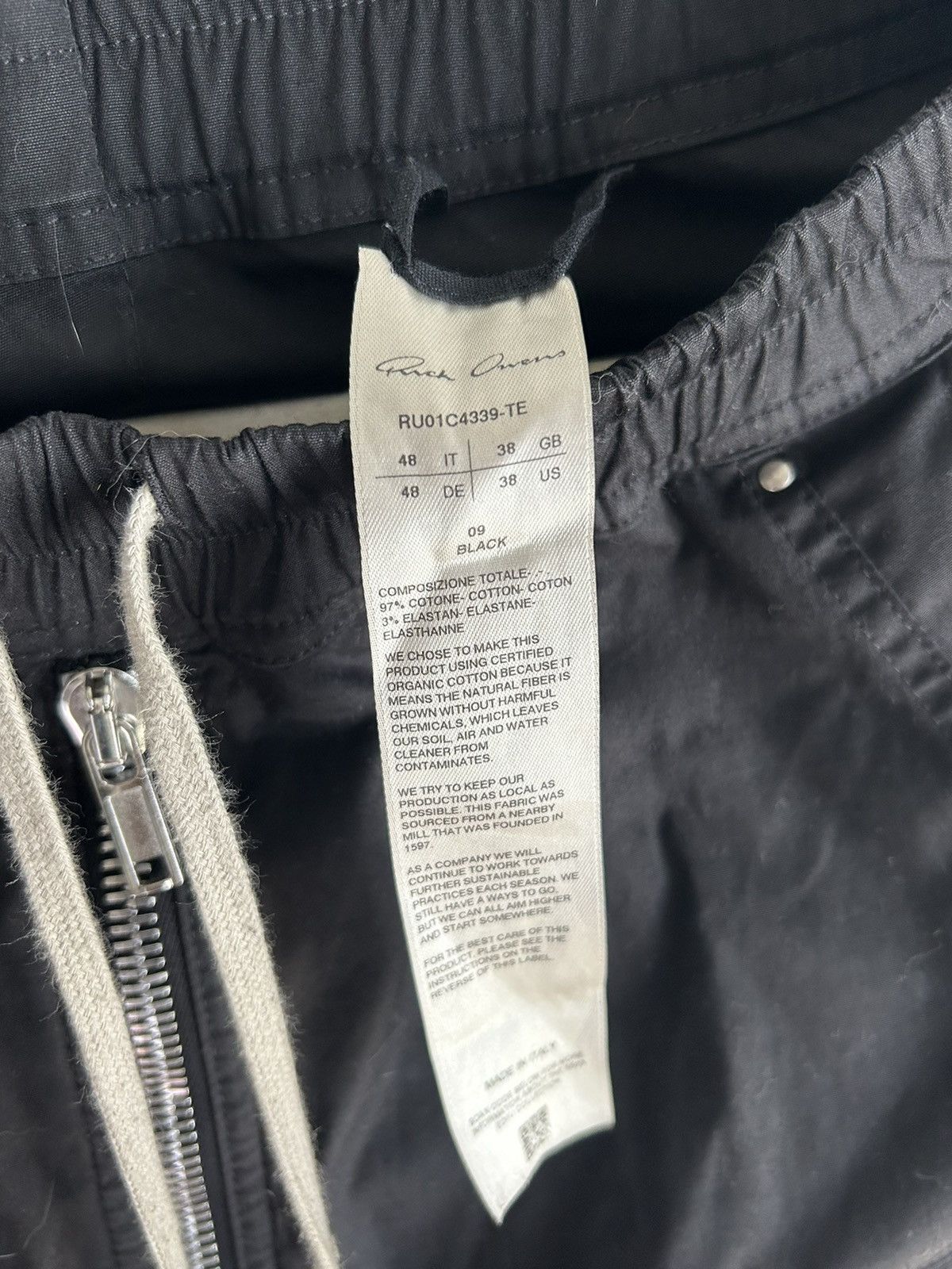 Rick Owens × Rick Owens Drkshdw Rick Owens ss23 Bela cargos Size US 32 / EU 48 - 3 Thumbnail