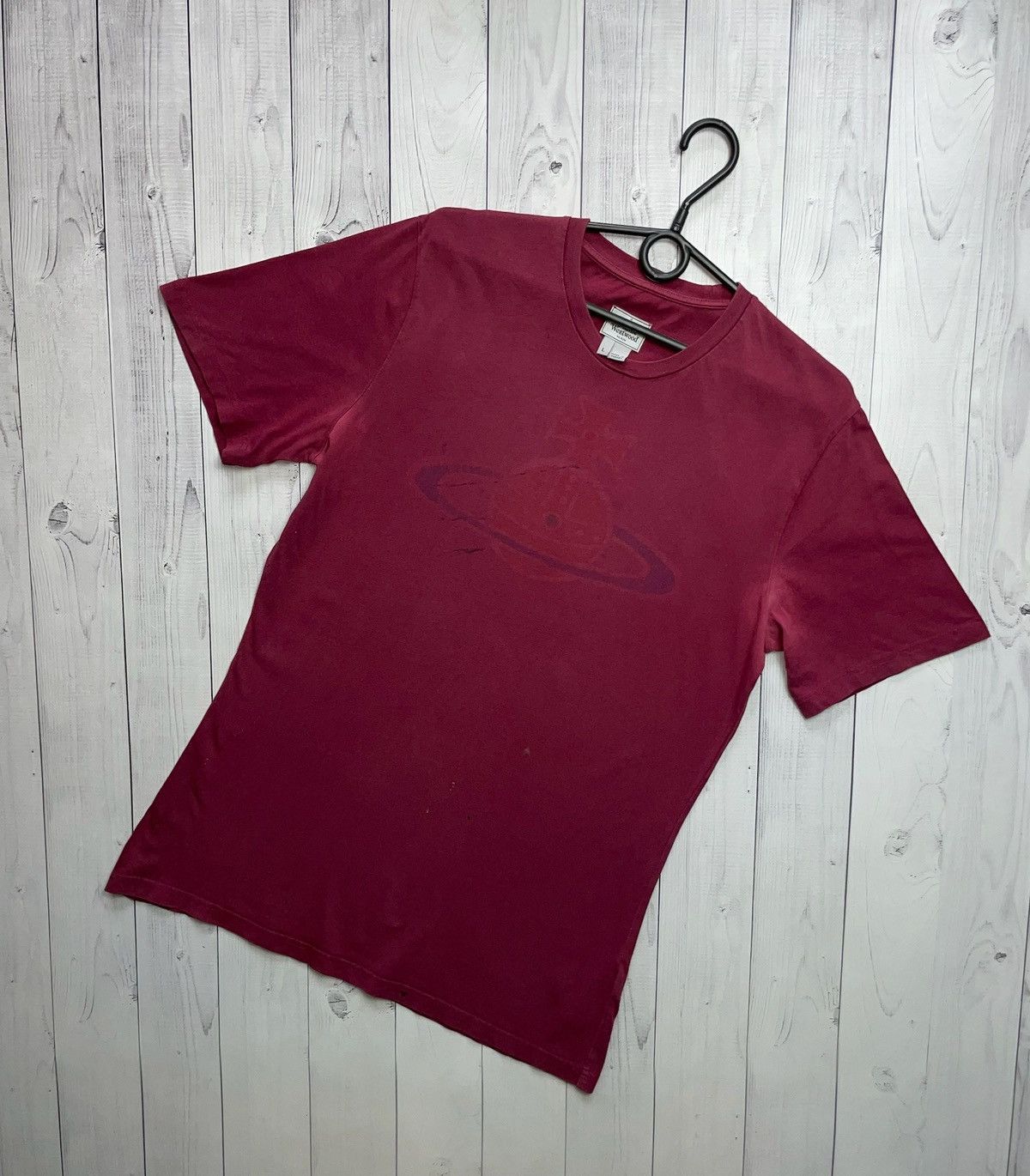 Vintage × Vivienne Westwood Vintage Vivienne Westwood logo tee red size L distressed Size US L / EU 52-54 / 3 - 1 Thumbnail