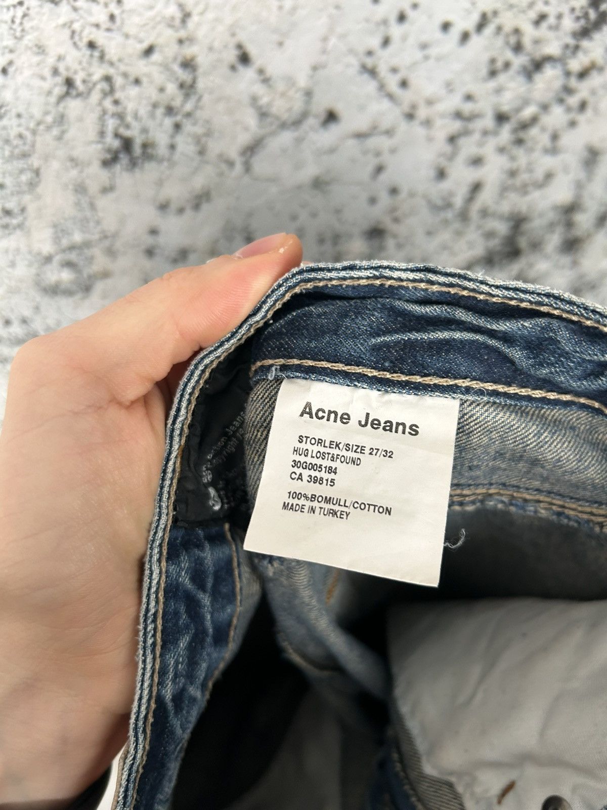 Acne Studios Vintage Acne Action Jeans Hug Lost&Found Designer Grunge Size US 27 - 8 Thumbnail