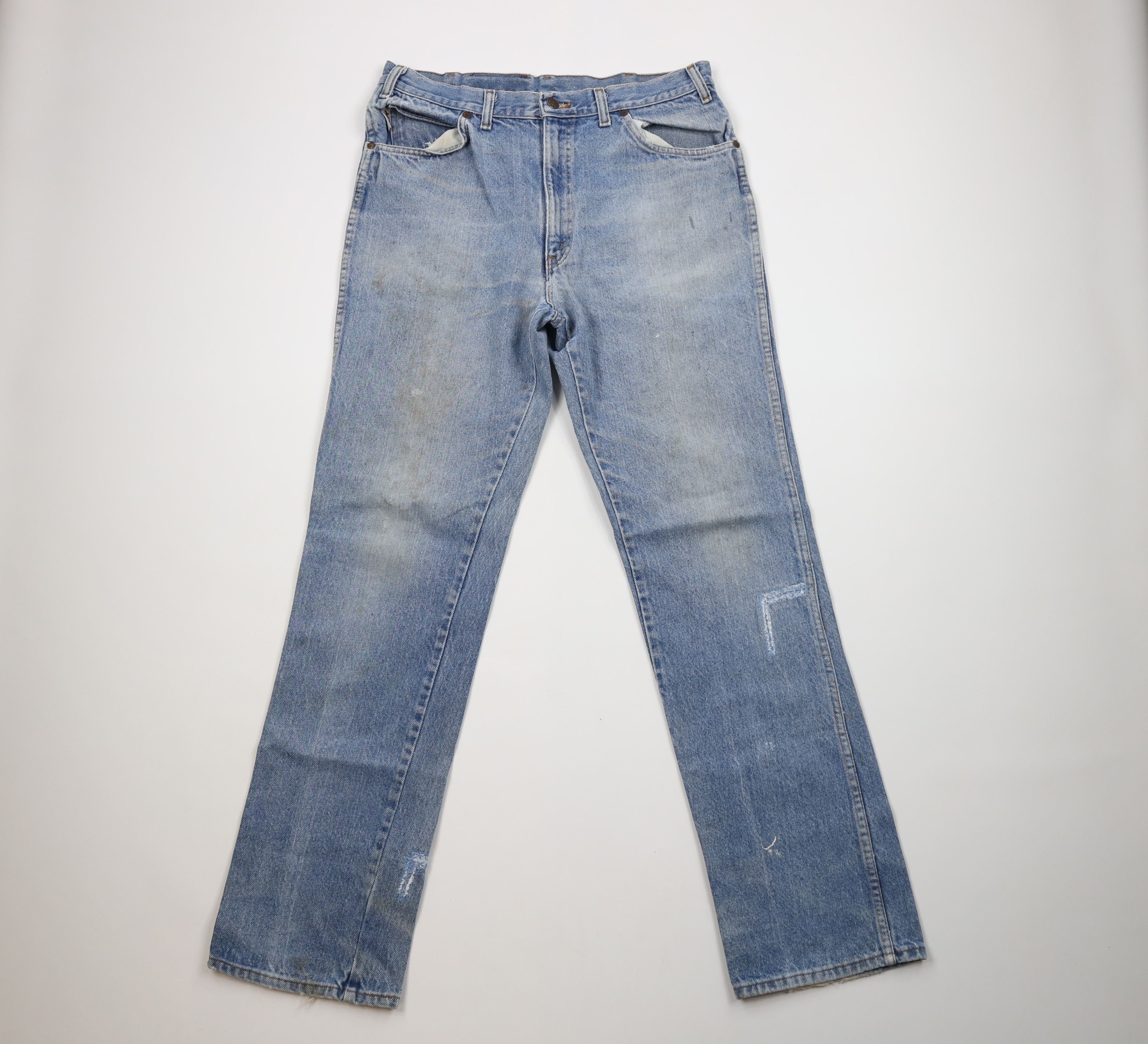 Vintage Vintage 70s Streetwear Flared Wide Leg Bootcut Jeans USA Size US 34 / EU 50 - 1 Thumbnail