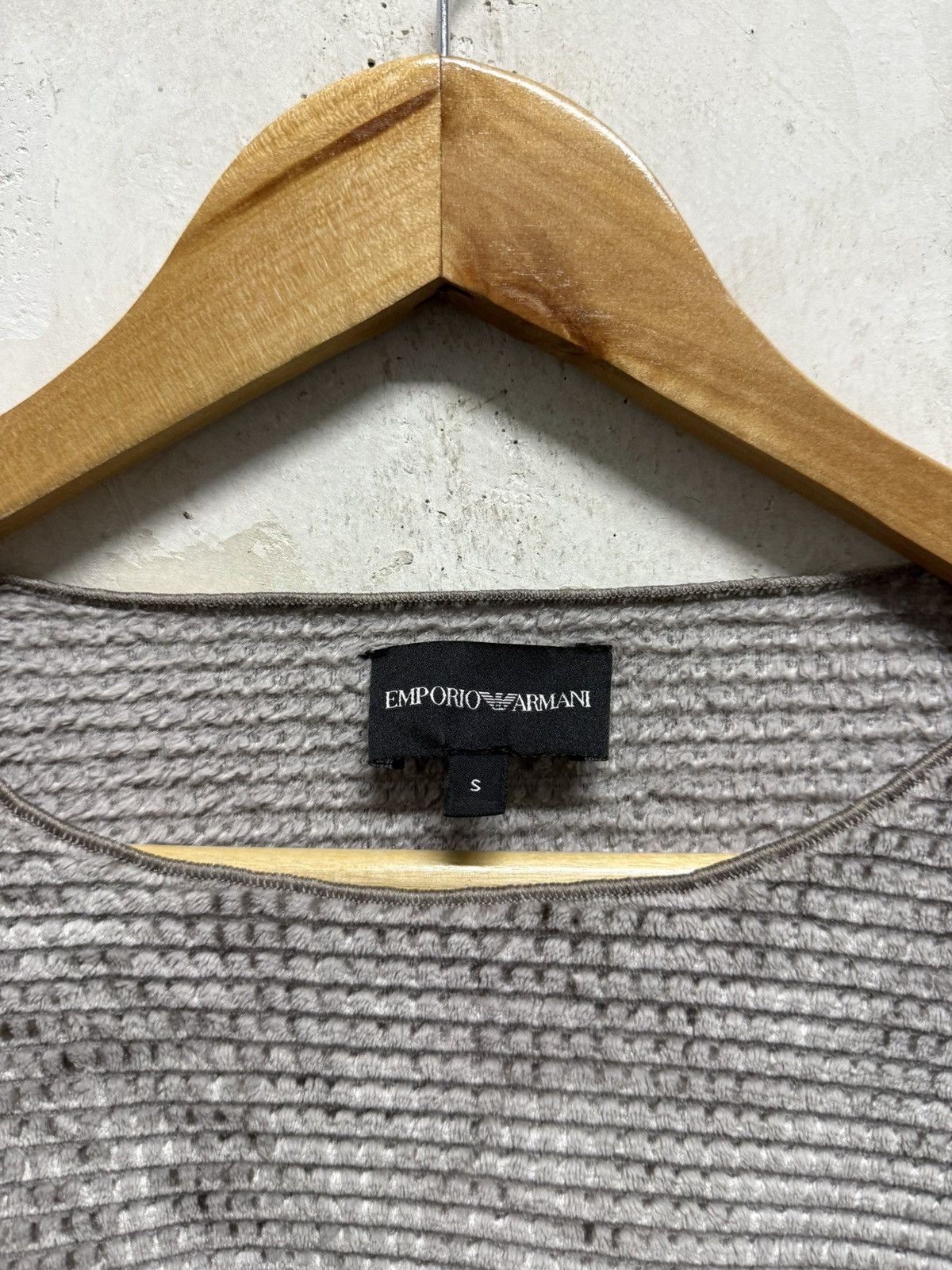 Emporio Armani Archival Emporio Armani Velvet Baggy Sweater Size S / US 4 / IT 40 - 5 Thumbnail