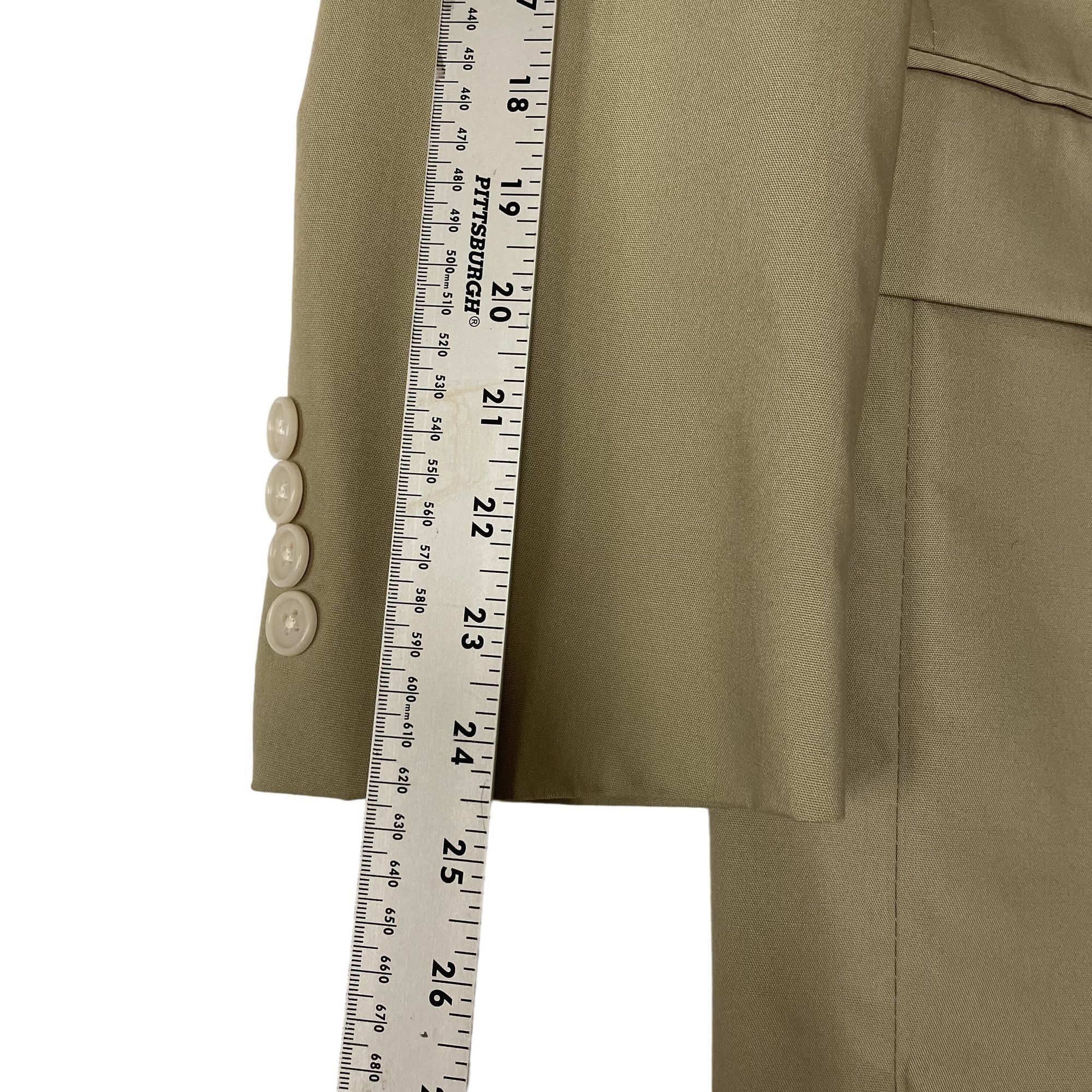 Jos. A. Bank Jos A Bank KHAKI Sport Coat Cotton Jacket CASUAL Jacket Size 38R - 10 Thumbnail