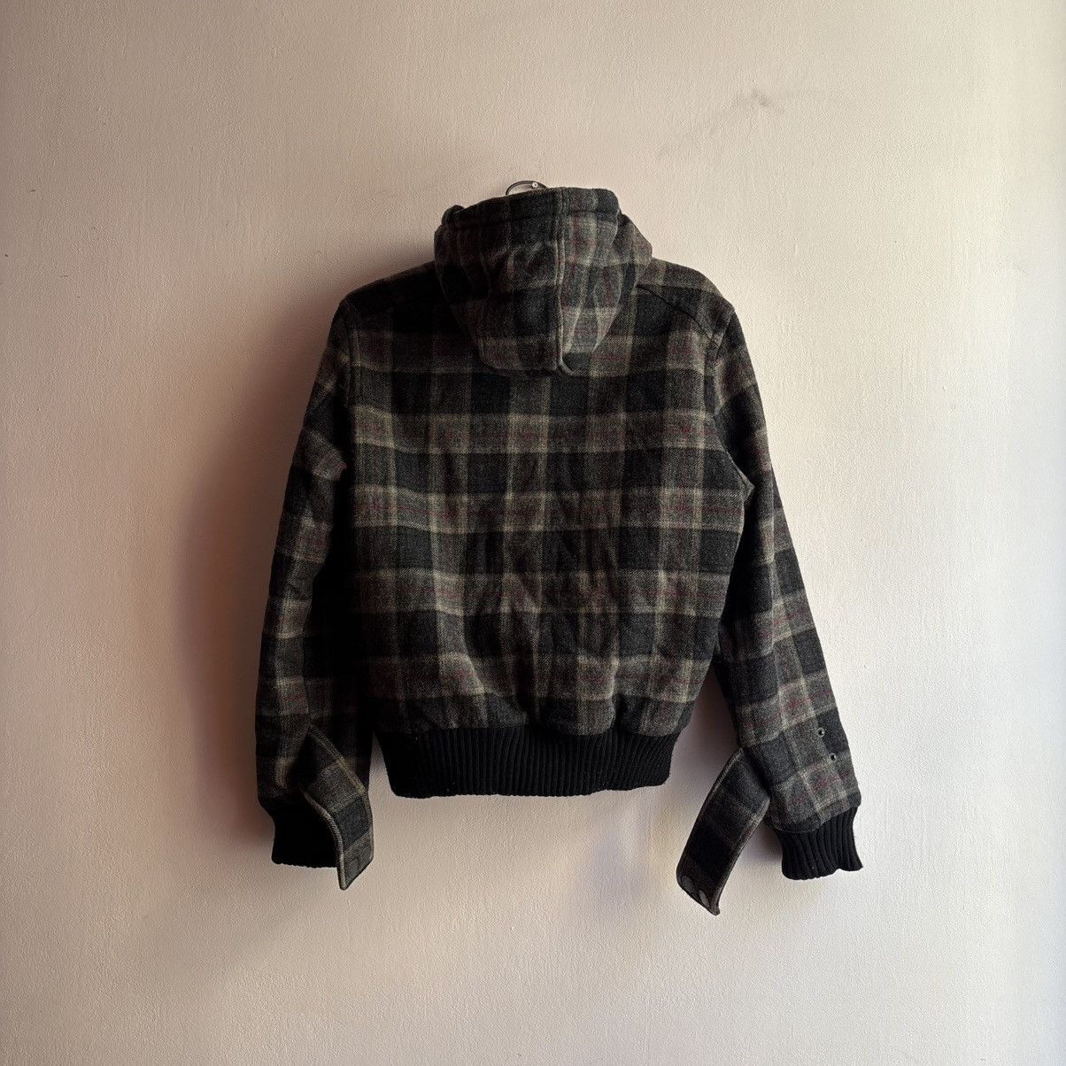 Schott Vintage Schott NYC Plaid Wool Duffle Bomber Jacket w/ Hood Size US S / EU 44-46 / 1 - 3 Thumbnail