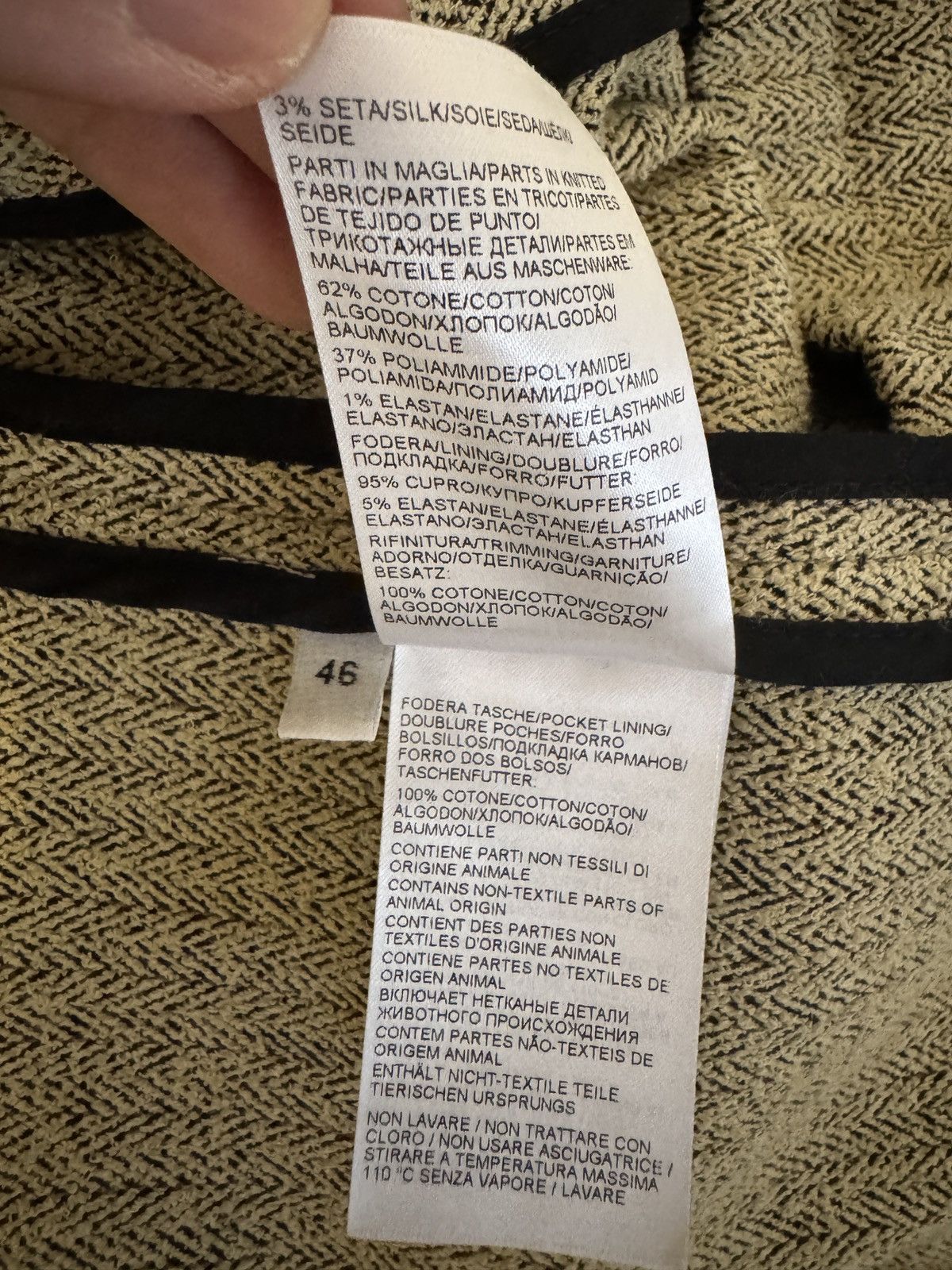 Bottega Veneta Salon 1 silk blend stretch herringbone blazer Size 46R - 6 Thumbnail