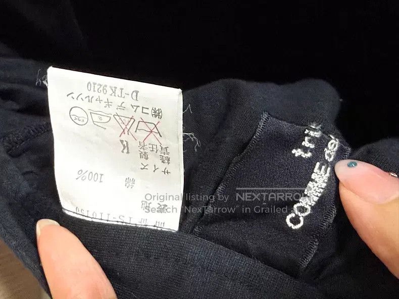Comme des Garcons Comme Des Garcons size M Black Asymmetric Zip Skirt Size 22" - 3 Thumbnail