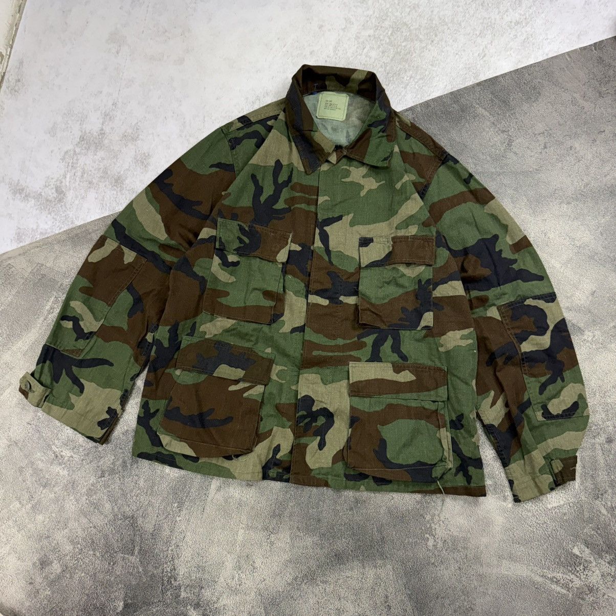 Vintage Vintage US ARMY BDU woodland jacket camouflage ripstop Size US XXL / EU 58 / 5 - 2 Thumbnail