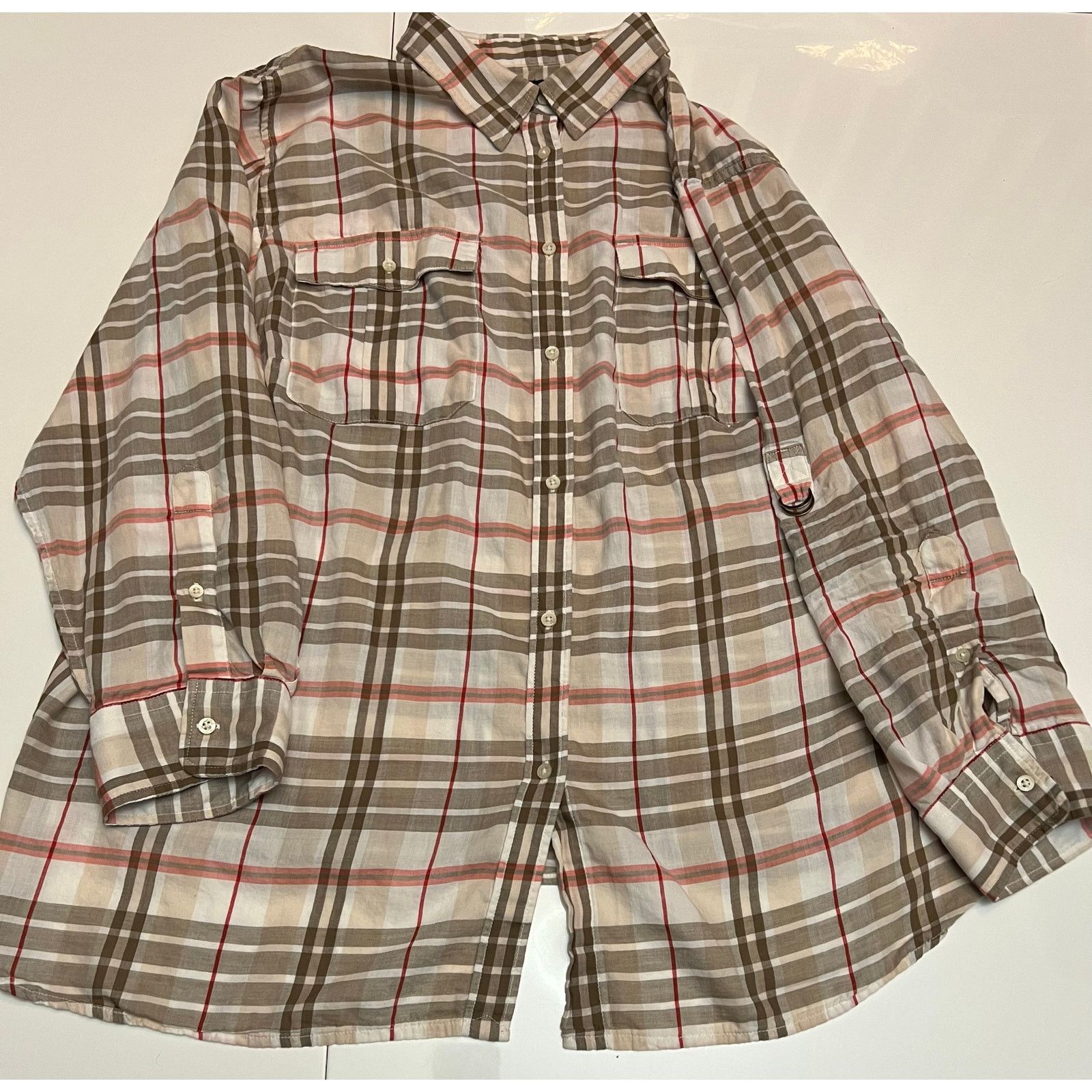 Lauren Ralph Lauren Woman’s Lauren Ralph Lauren 3X Plaid Button-Down Shirt Size 3XL / US 20-22 - 7 Thumbnail
