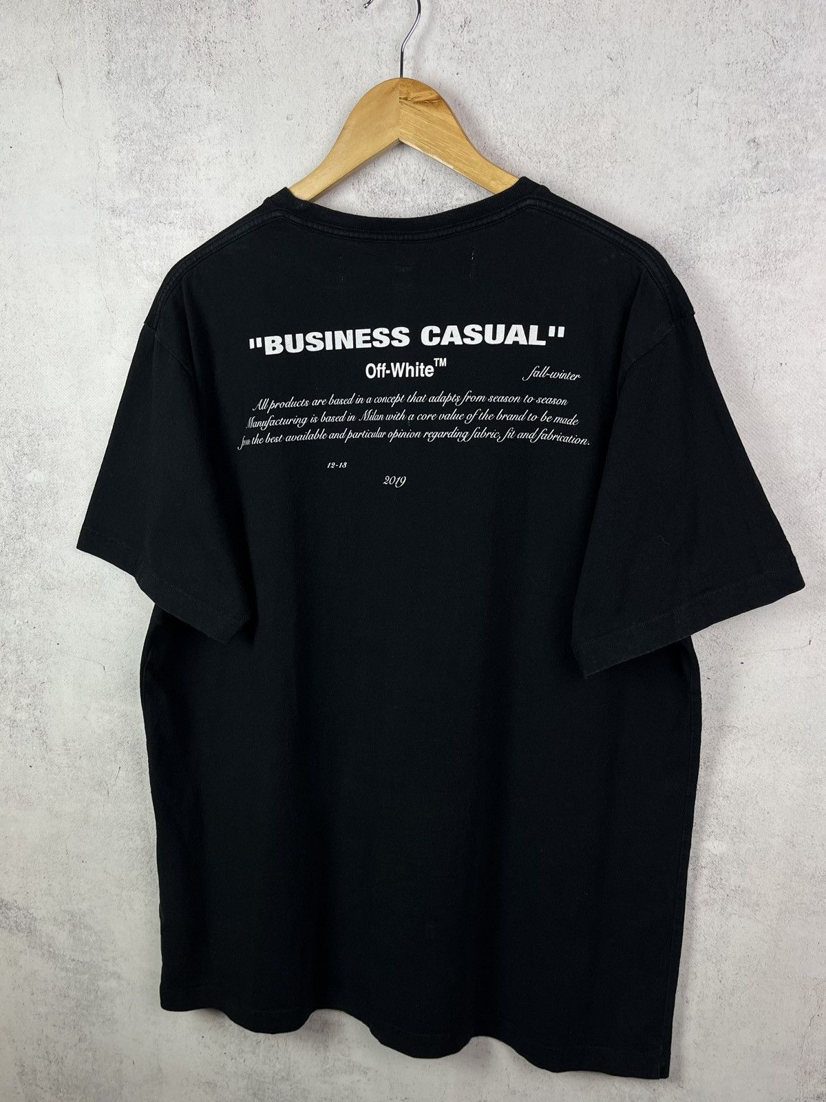 Off-White Off-White Business Casual Oversized T-Shirt Rare Hype Y2K Size US M / EU 48-50 / 2 - 6 Thumbnail