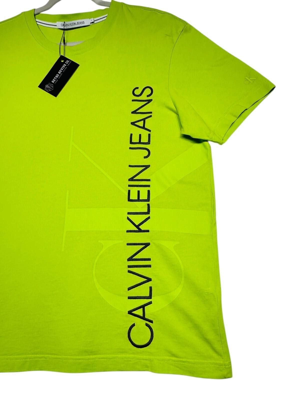 Calvin Klein Calvin Klein Jeans T-Shirt Men's UK Size L Green Bright Size US L / EU 52-54 / 3 - 5 Thumbnail
