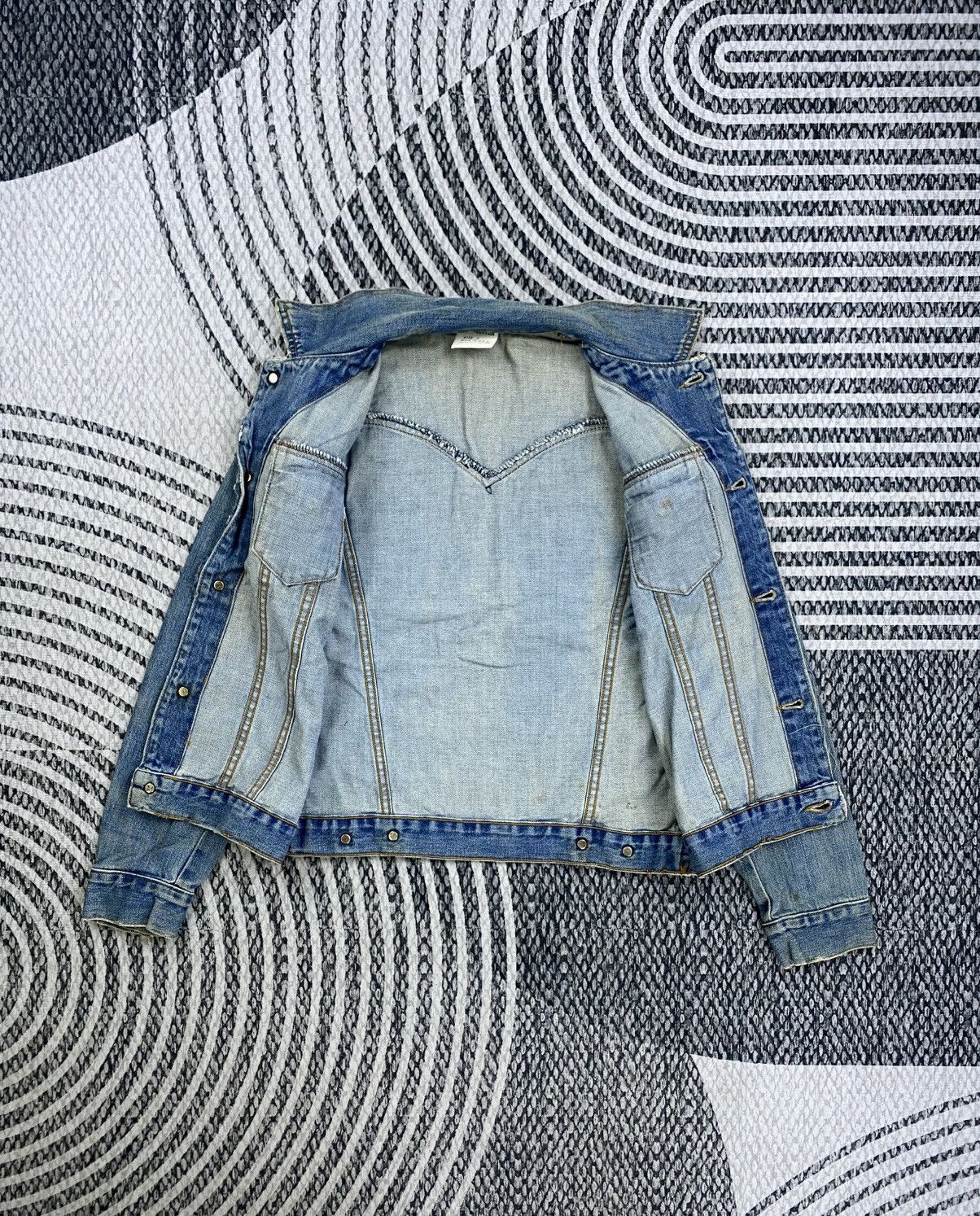 Japanese Brand Vintage Nine Planet Double Pocket Fullbutton Denim Jacket Size US S / EU 44-46 / 1 - 6 Thumbnail