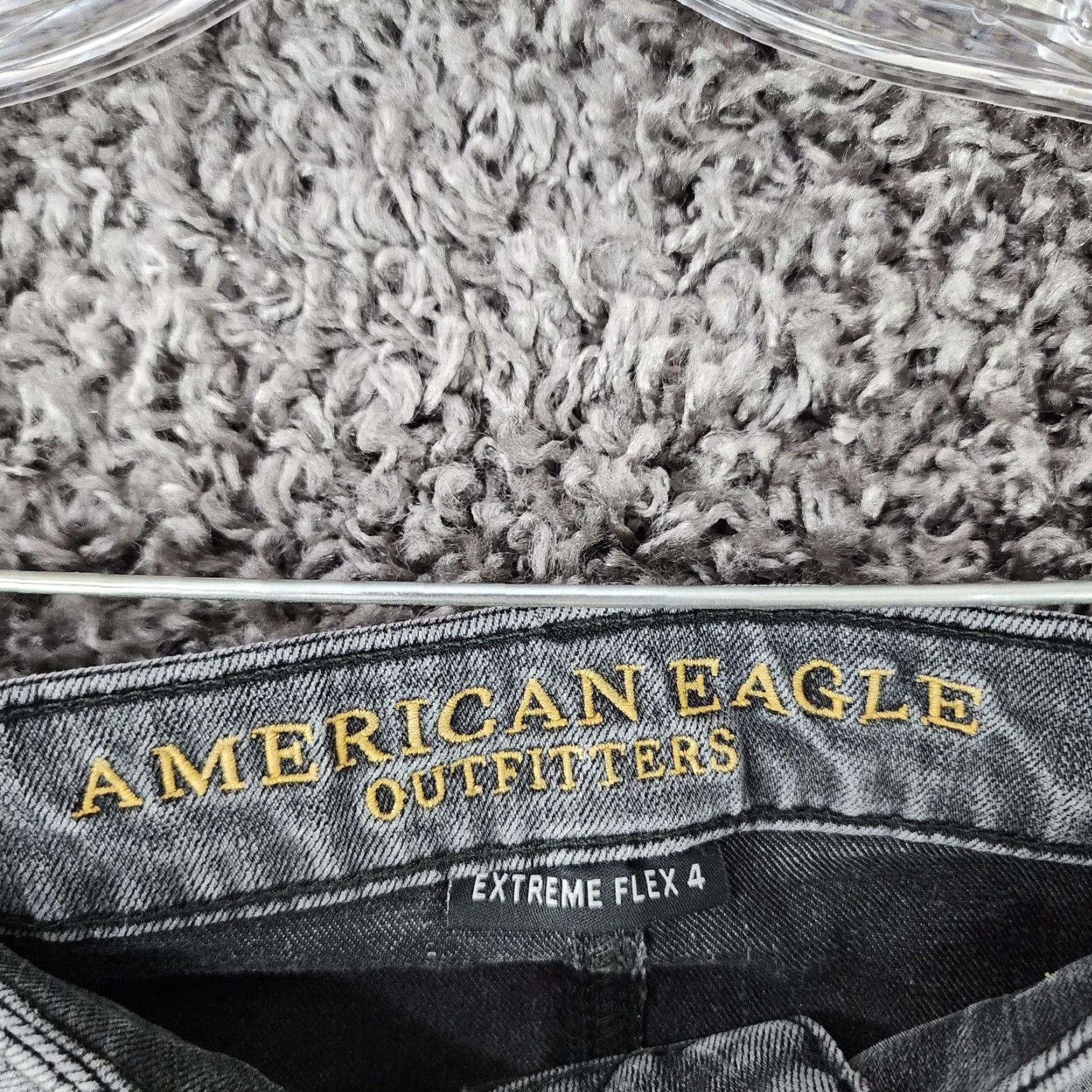 American Eagle Outfitters American Eagle Mens Distressed Skinny Gray Jeans 30x30 Extreme Flex Size US 30 / EU 46 - 3 Thumbnail