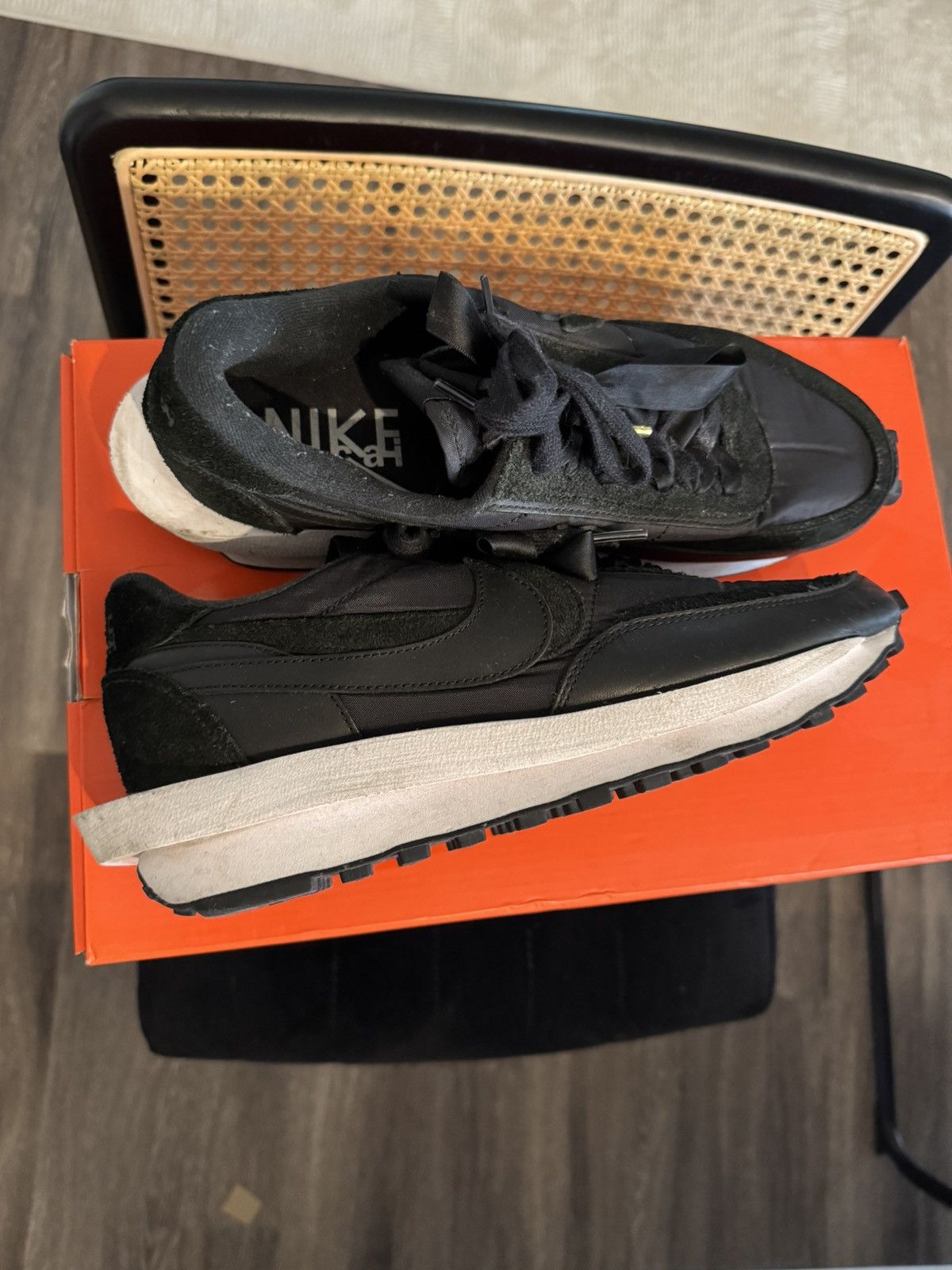Nike × Sacai Nike sacai x LDwaffle black nylon Size US 10 / EU 43 - 4 Thumbnail