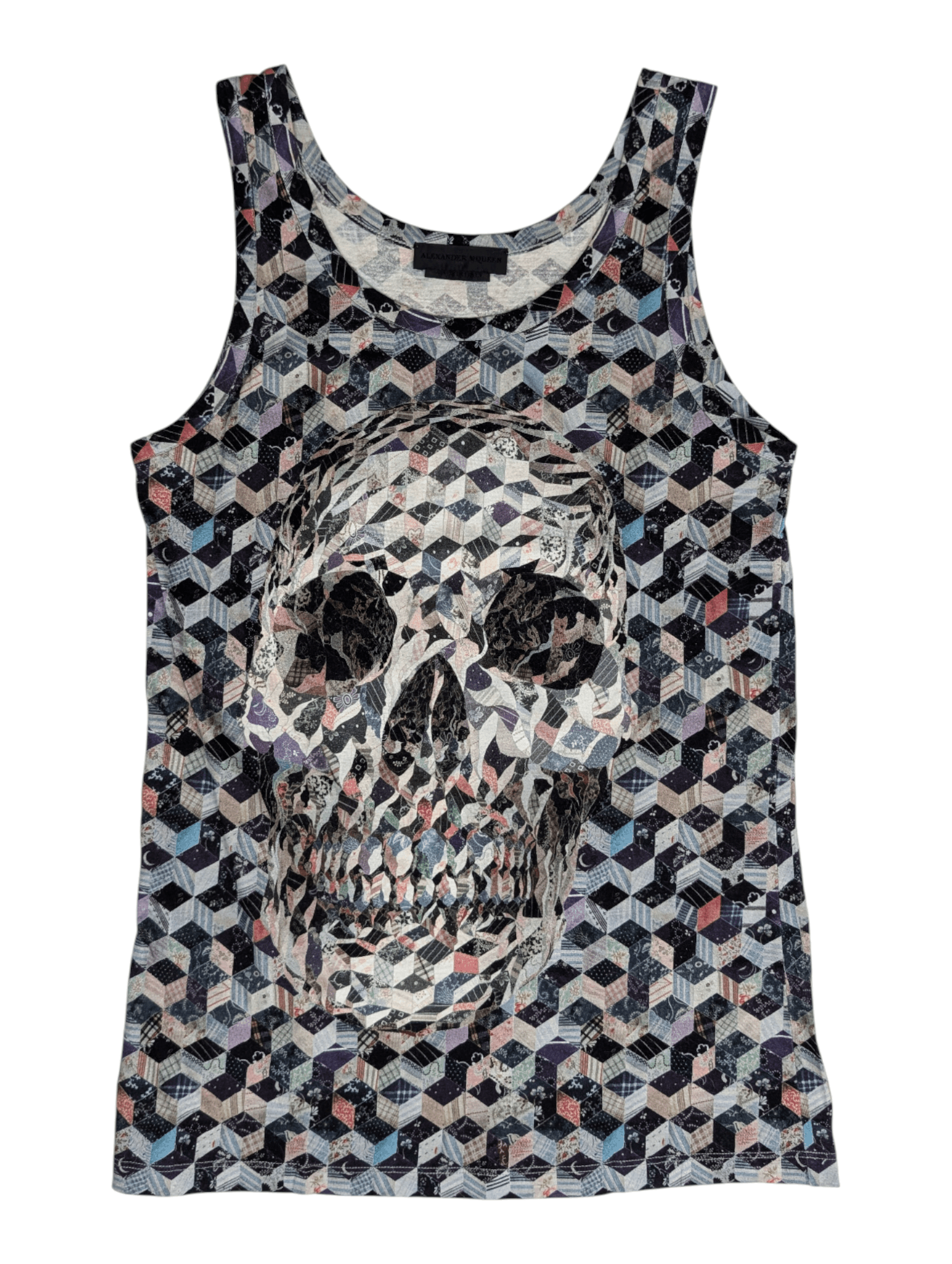 Alexander McQueen Alexander McQueen Multicolour Tank Top With Skull Pattern Size S / US 4 / IT 40 - 1 Thumbnail