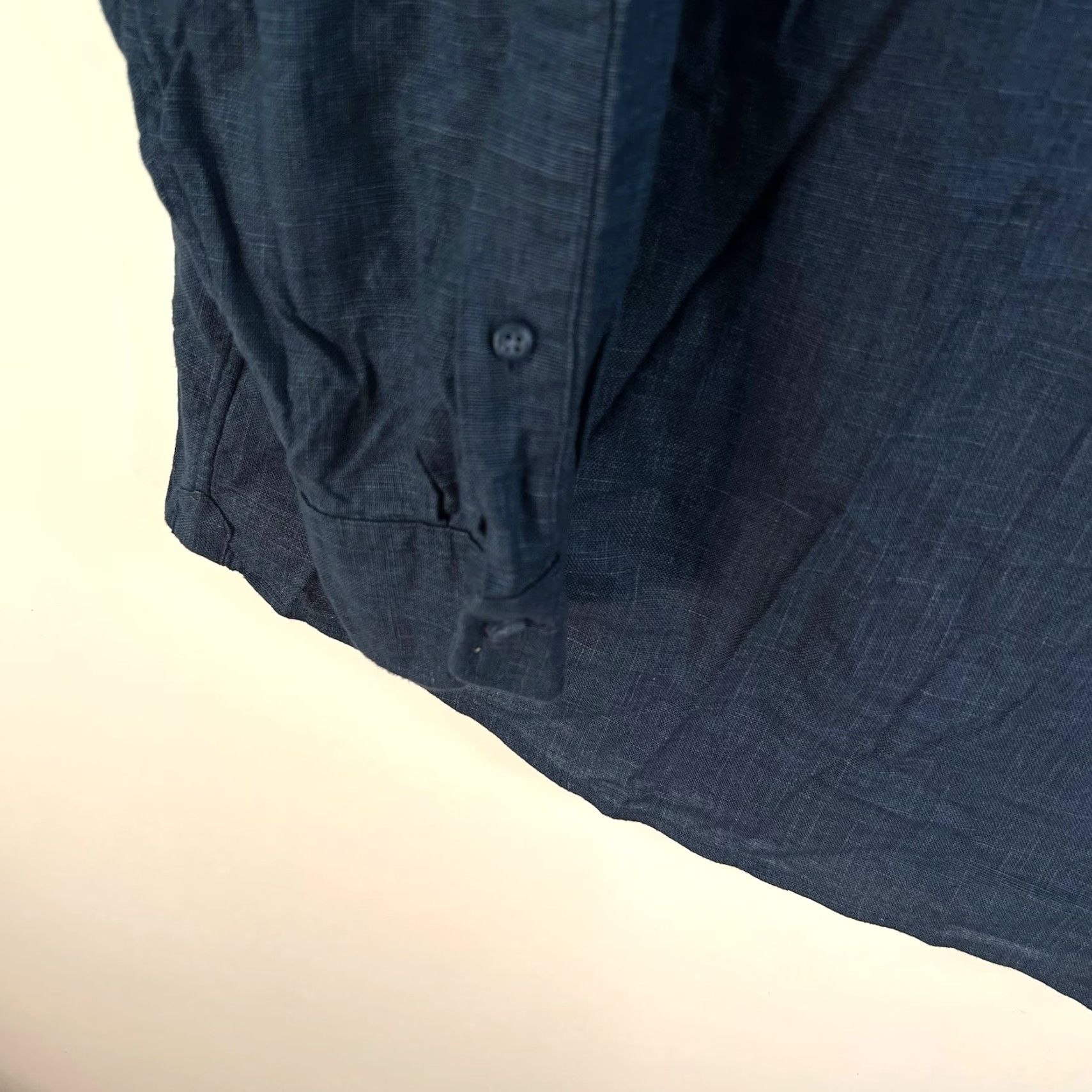 CLOT VINTAGE Cloth Men's Button-Down Shirt Casual Long Sleeve Blue Cotton Size 4XL Size US XXL / EU 58 / 5 - 4 Thumbnail