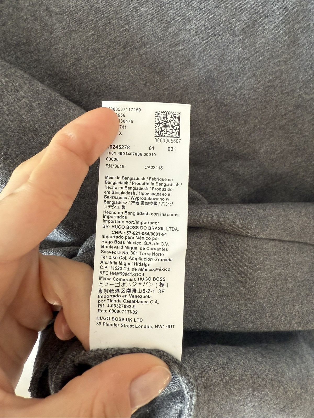 Hugo Boss Hugo Boss Green Skaz X, Men's Gray Zip-Up Sweatshirt, M Size US M / EU 48-50 / 2 - 7 Thumbnail