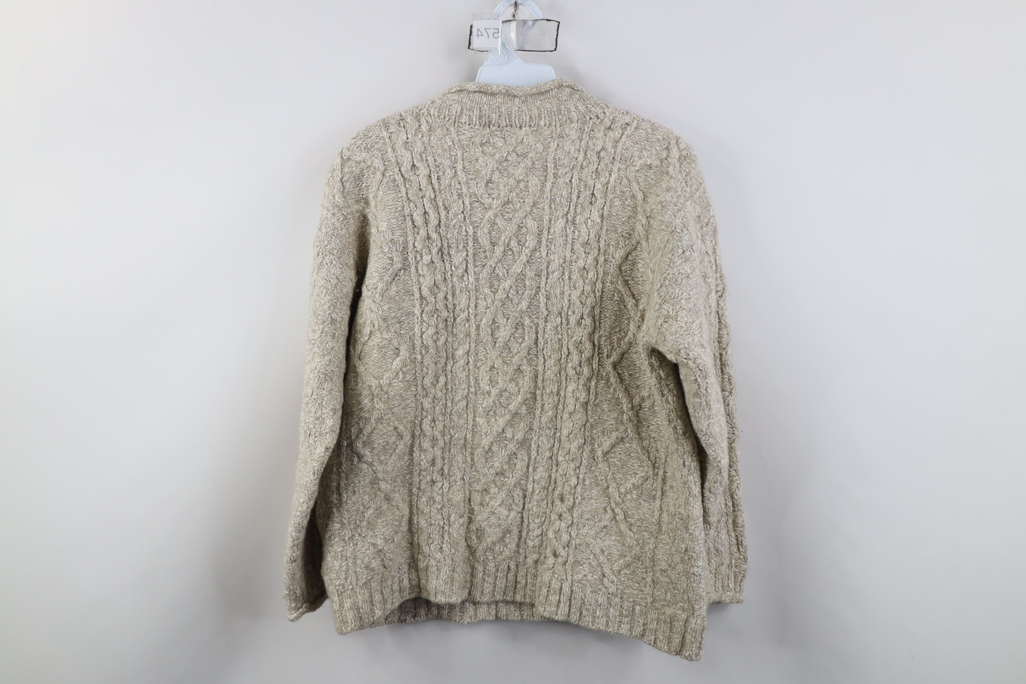 Vintage Vintage 90s Streetwear Wool Chunky Fisherman Knit Sweater Size M / US 6-8 / IT 42-44 - 11 Thumbnail