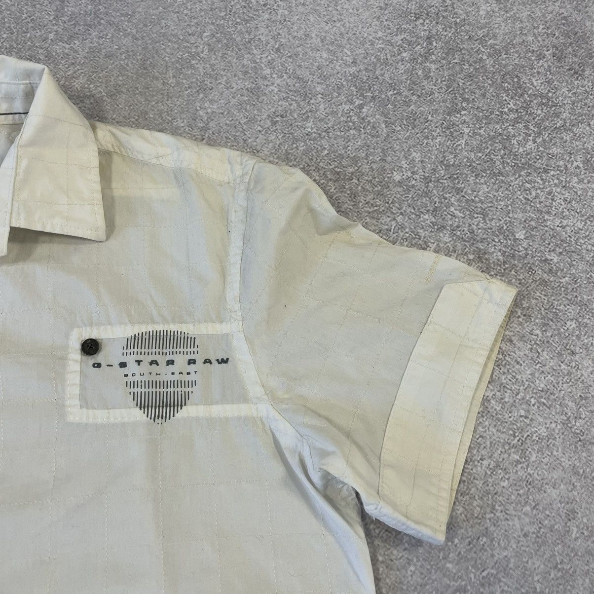 G-Star Creamy G-star raw button-up shirt with a unique design y2k Size US M / EU 48-50 / 2 - 3 Thumbnail