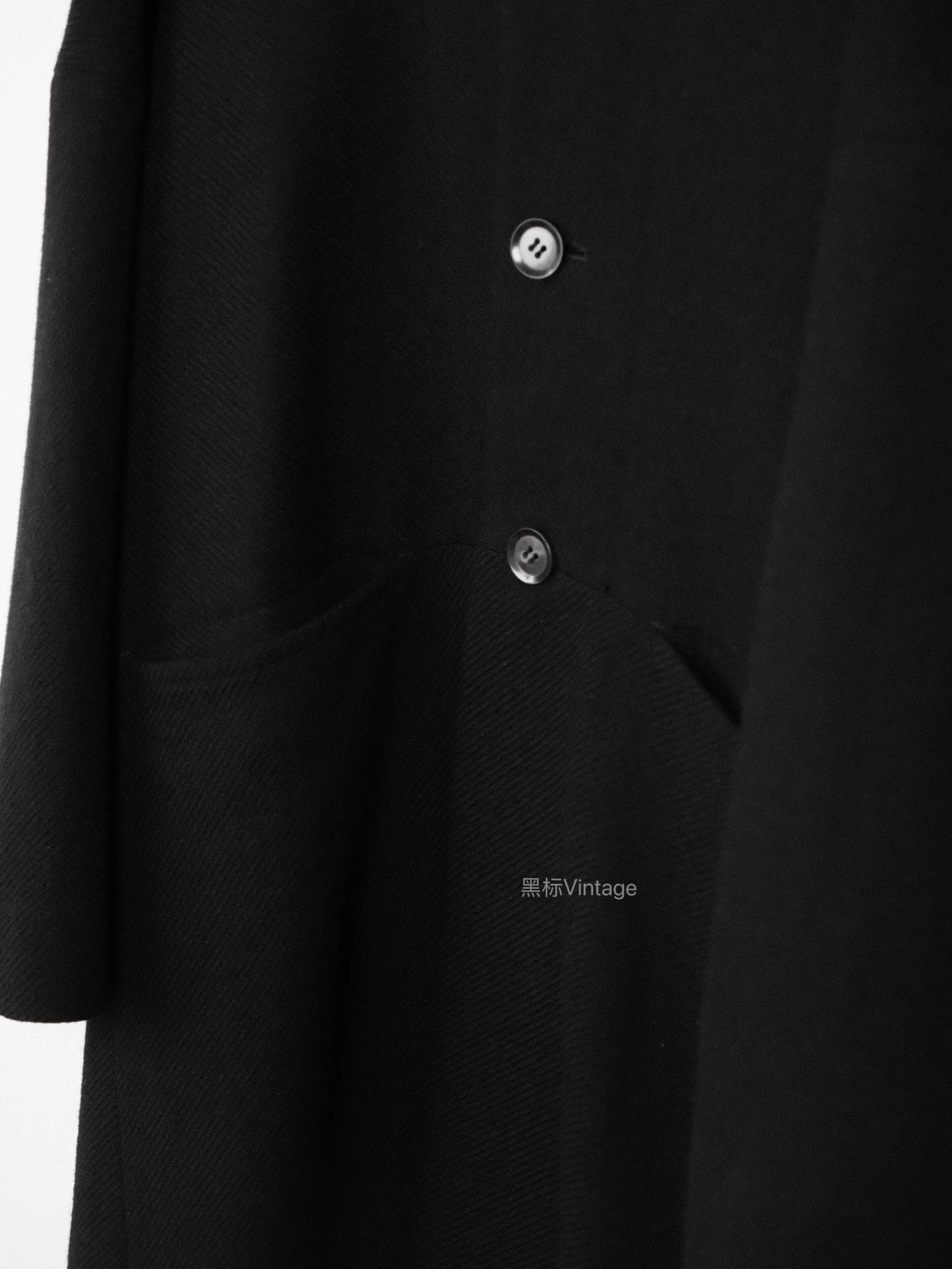 Yohji Yamamoto Yohji Noir 04AW Vintage Women's Collarless Oversized Coat Size L / US 10 / IT 46 - 7 Thumbnail