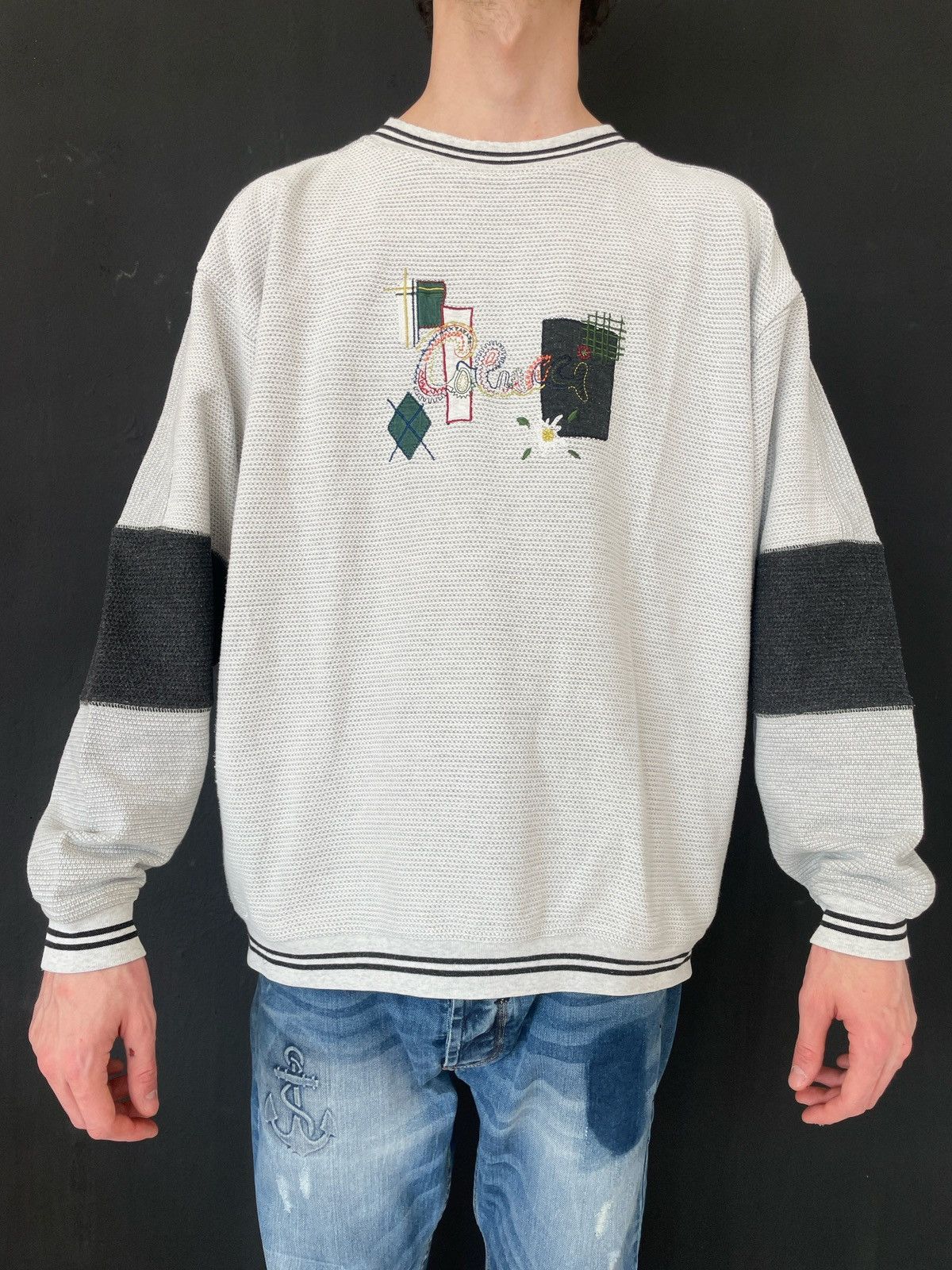 Carlo Colucci 90s Carlo Colucci Knit Sweater XL Embroidered Vintage Size US XL / EU 56 / 4 - 7 Thumbnail