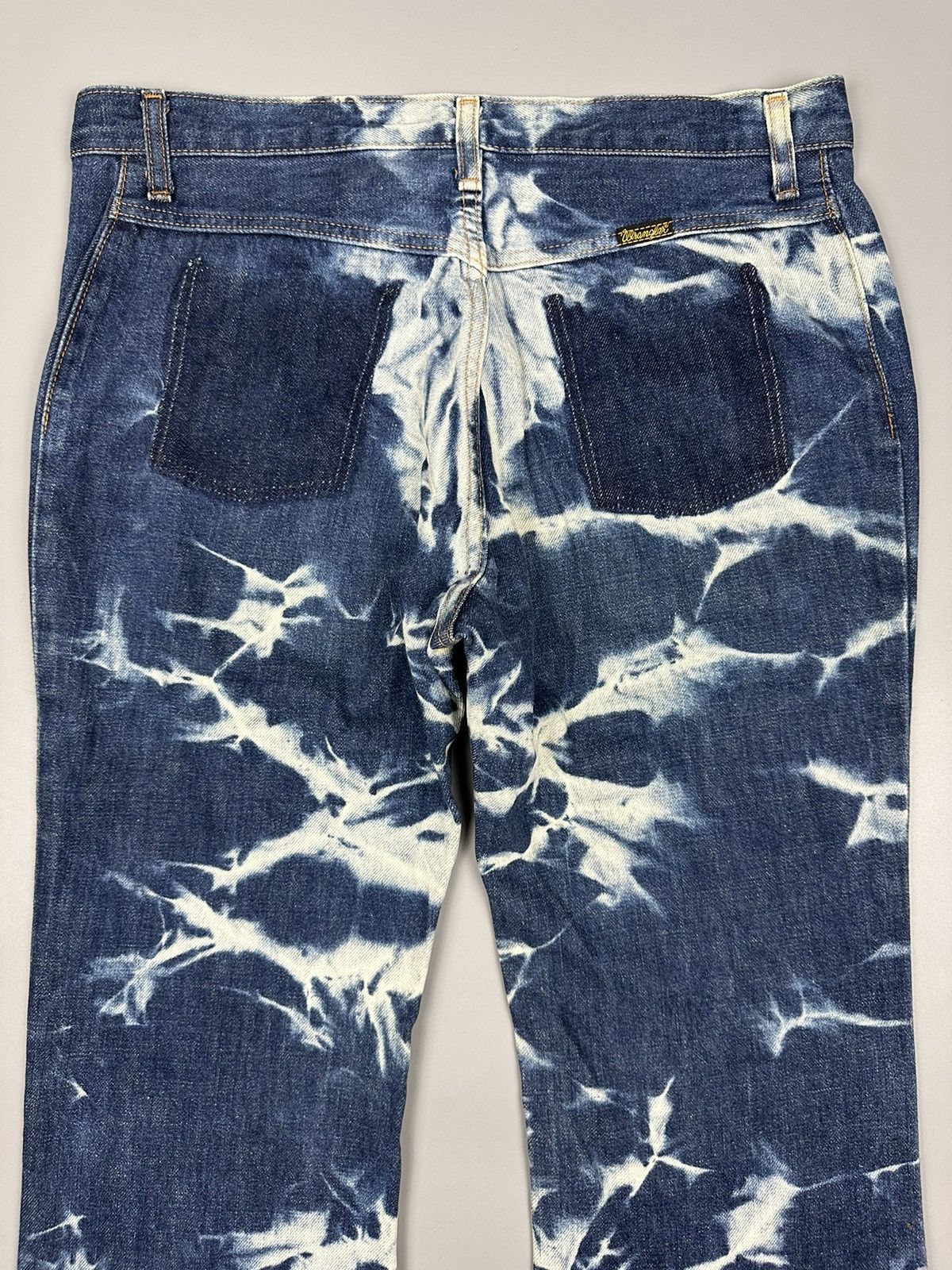 Vintage × Wrangler 🔥Rare🔥Vintage Wrangler Bleached Flared Denim Size US 31 - 6 Thumbnail