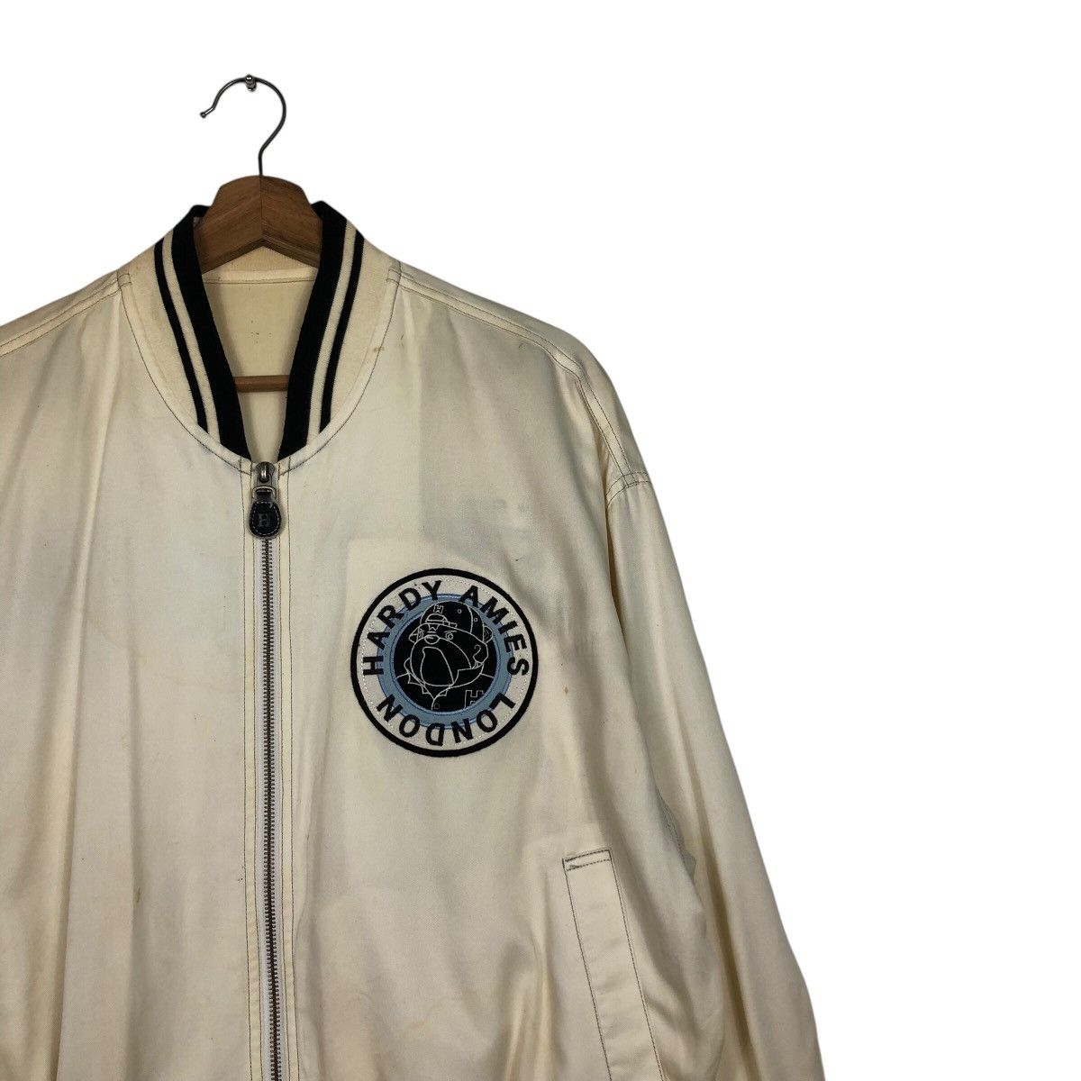 Japanese Brand × Vintage 📌Vintage Bomber Jacket Hardy Amies Sport Big Logo Size US M / EU 48-50 / 2 - 7 Thumbnail