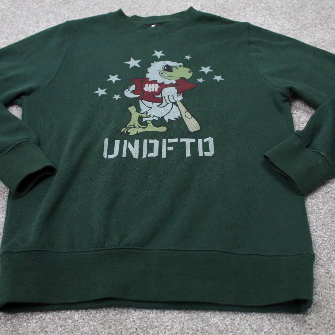 Undefeated Undefeated Sweatshirt Men S Green L/S Pullover Crewneck Logo 90s Style Regular Fit Vintage: No Size US S / EU 44-46 / 1 - 2 Thumbnail