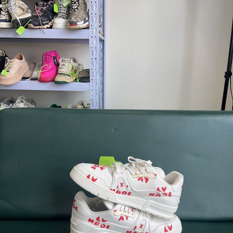 Louis Vuitton Nigo x Louis Vuitton Trainer Low-Top Sneakers -2508 Size US 9.5 / EU 42-43 - 7 Thumbnail