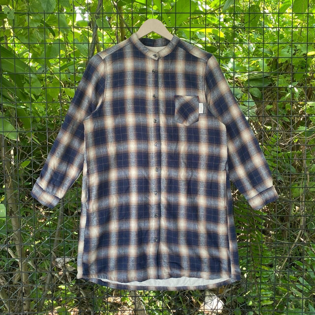 Flannel × Japanese Brand × Vintage Vintage Logos Shadow Plaid Flanel Jacket Size L / US 10 / IT 46 - 1 Thumbnail