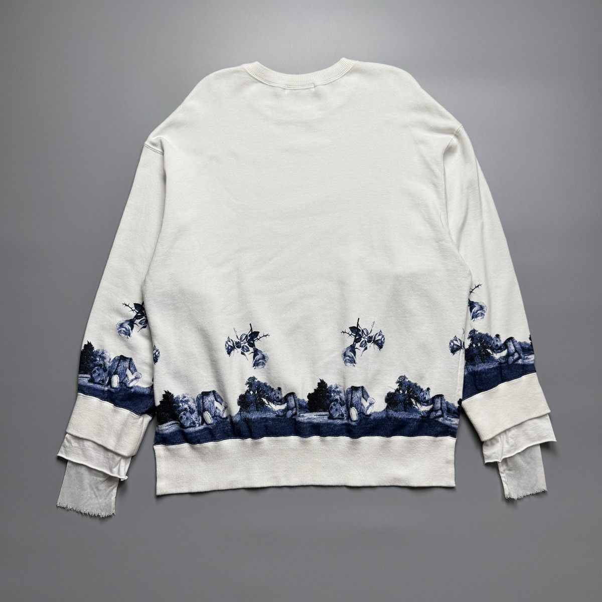 Undercover Undercover - AW/24 Graphic Print Layered Sweatshirt Size XS / US 0-2 / IT 36-38 - 2 Thumbnail