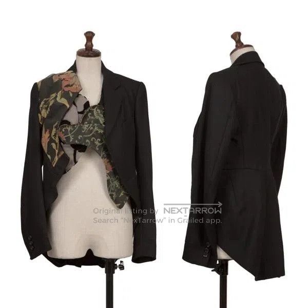 Comme des Garcons Comme des Garcons Black vintage patched floral design blaz Size XS / US 0-2 / IT 36-38 - 1 Thumbnail