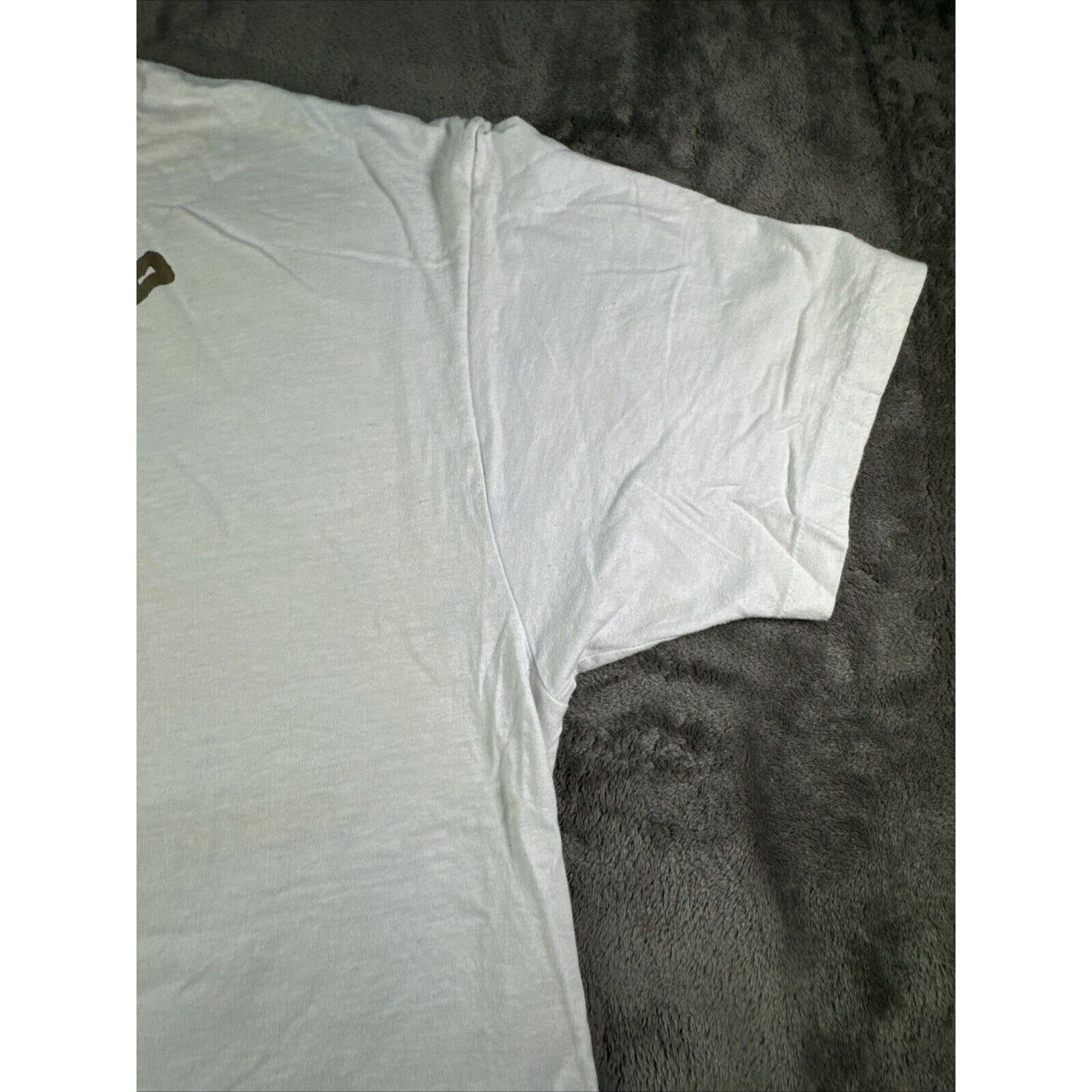 Hanes Vintage U2 Zoo Tv Outside Broadcast T-Shirt XL White Band Size US XL / EU 56 / 4 - 14 Thumbnail