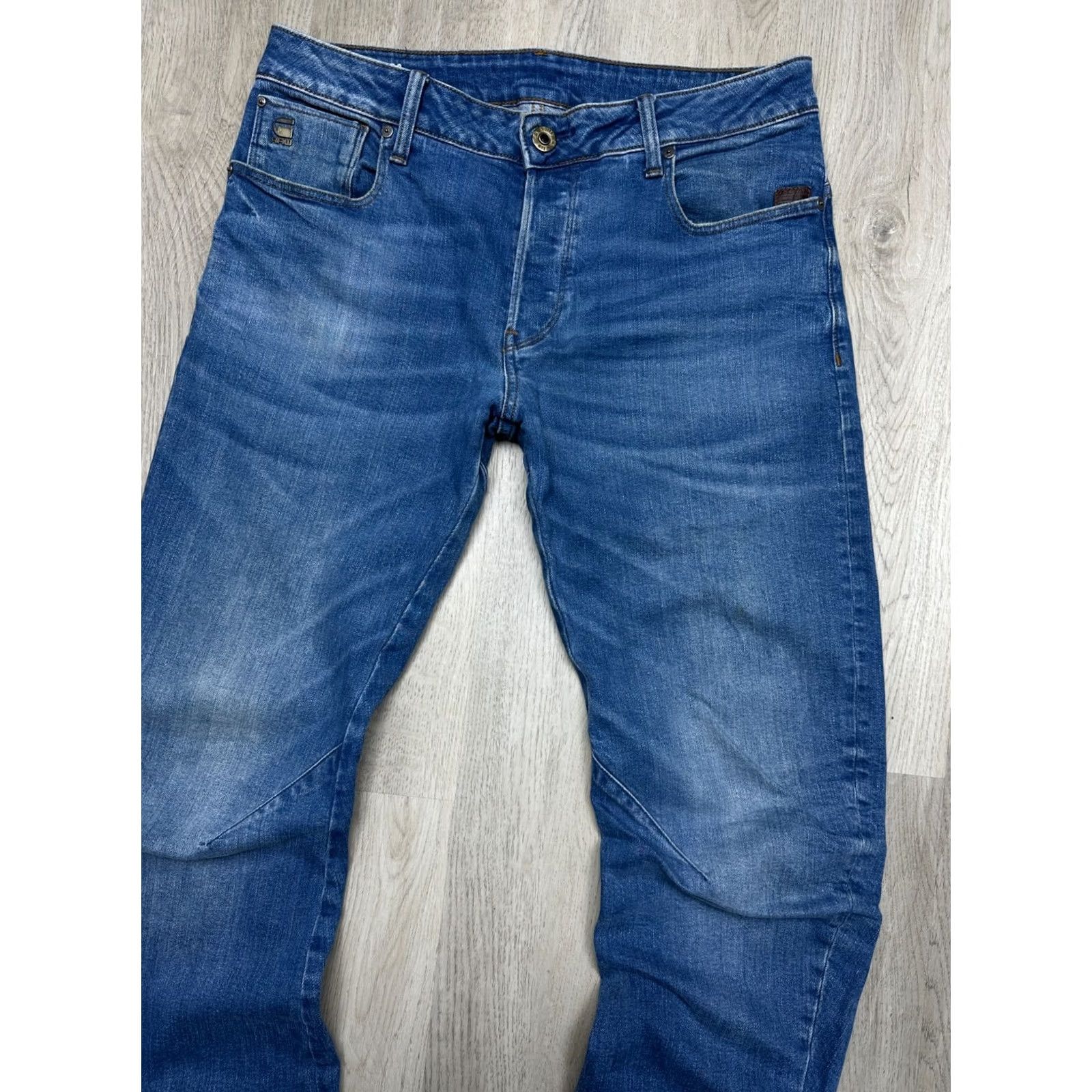 G-Star G-Star Arc Jeans Mens 31 Arc Slim Denim Pants Blue 31 Inseam 32 Waist 31 Size Regular Vietnam Cotton Denim Brand G-Star Arc 3D Vintage Slim Jeans Mens Size US 31 - 2 Thumbnail