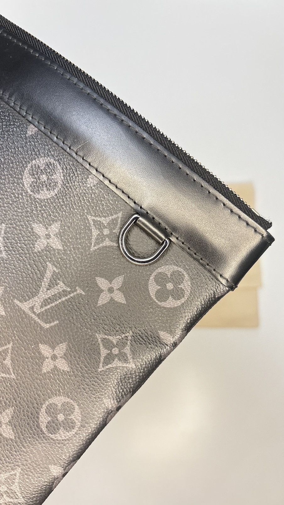 Louis Vuitton Louis Vuitton Pochette Voyage Eclipse Monogram Black Size ONE SIZE - 3 Thumbnail